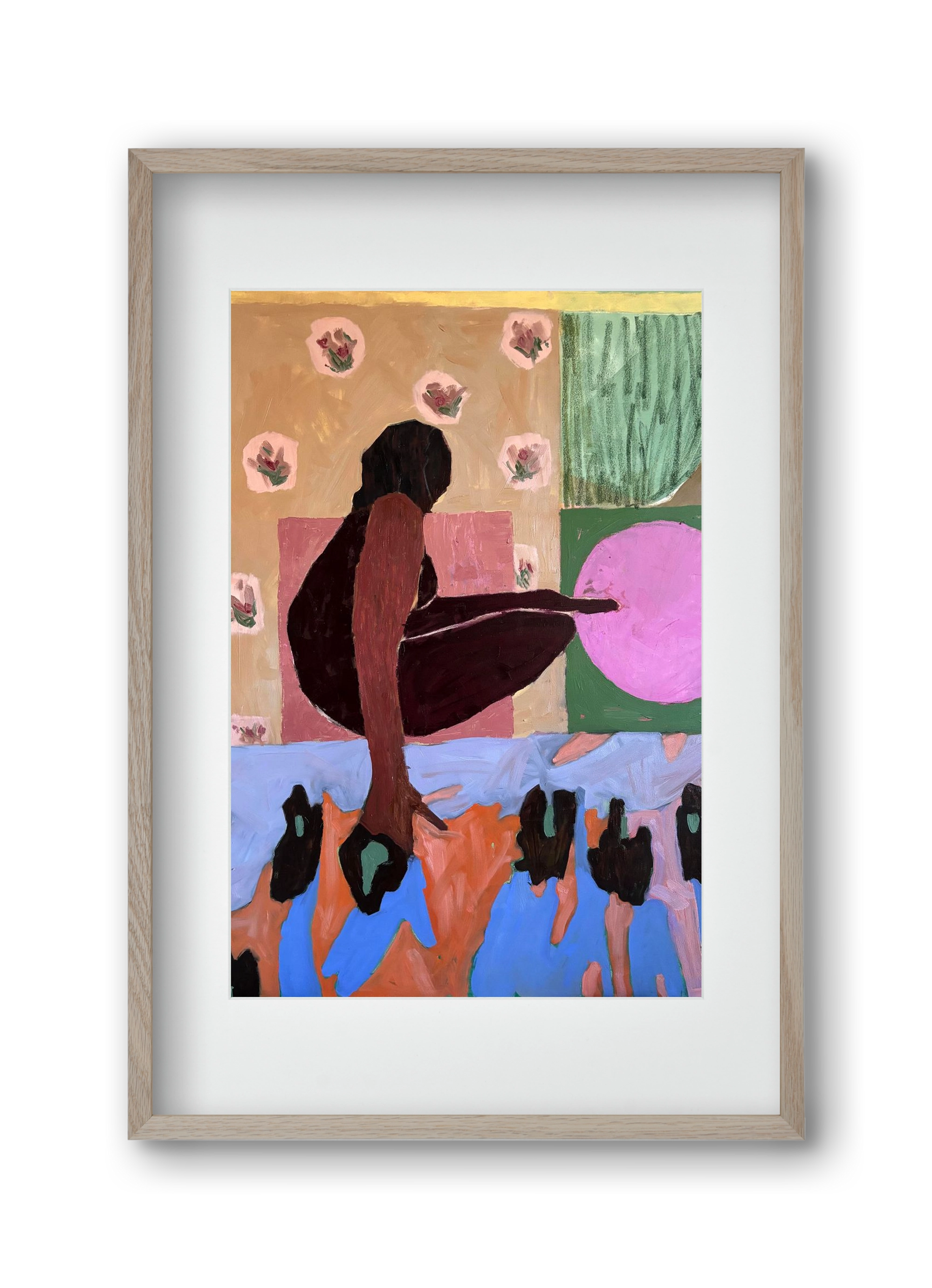 Paloma V, 30x45 cm (20x30 cm), Tölgy keret, paszpartuval