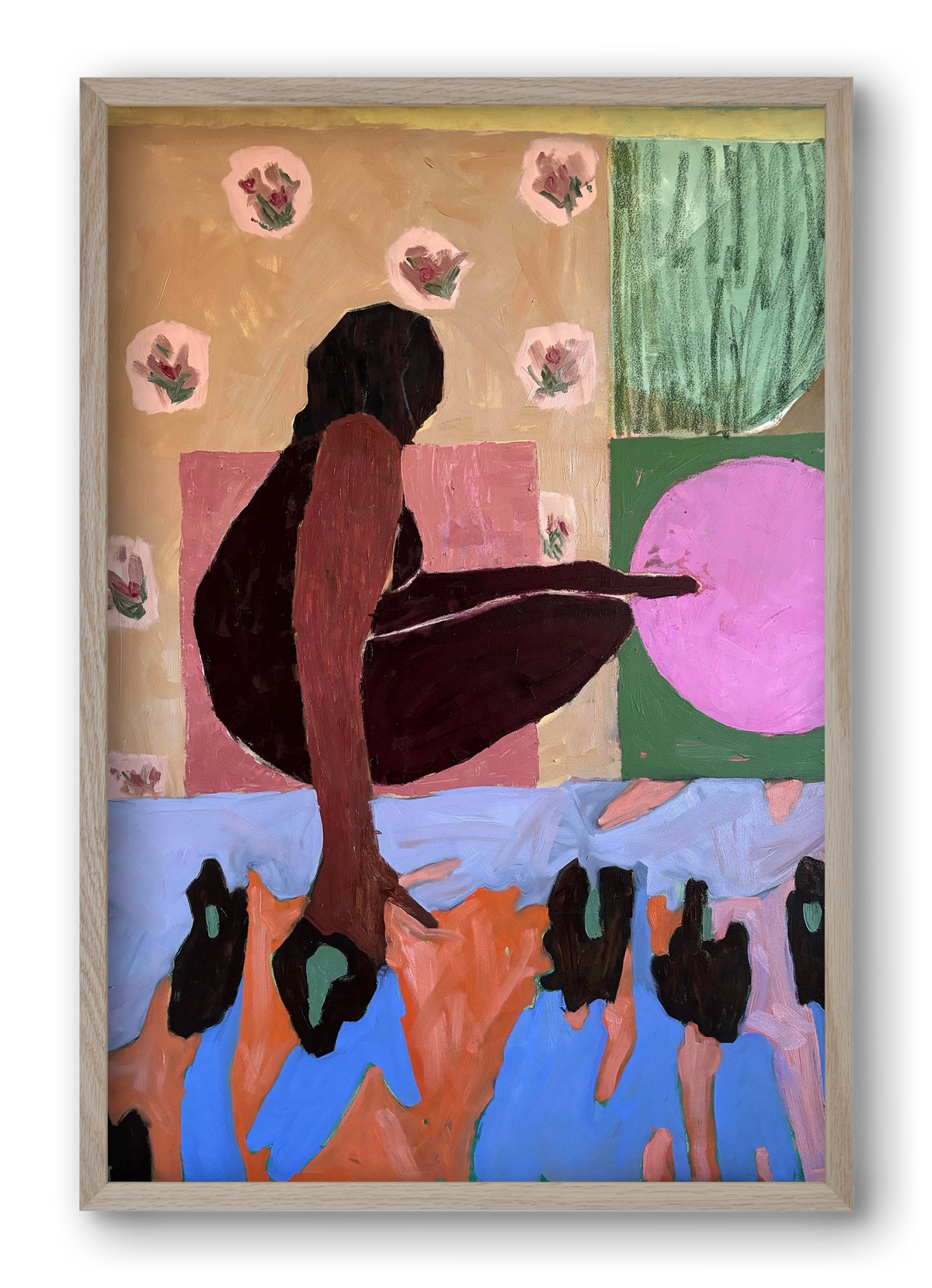 Paloma V, 40x60 cm (40x60 cm), Tölgy keret