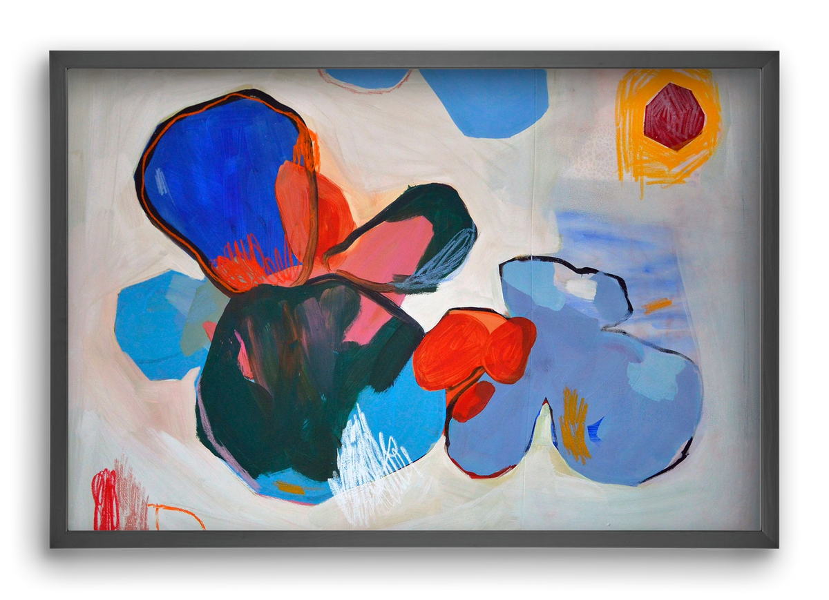 Purple thoughts, 60x40 cm (60x40 cm), Fekete keret