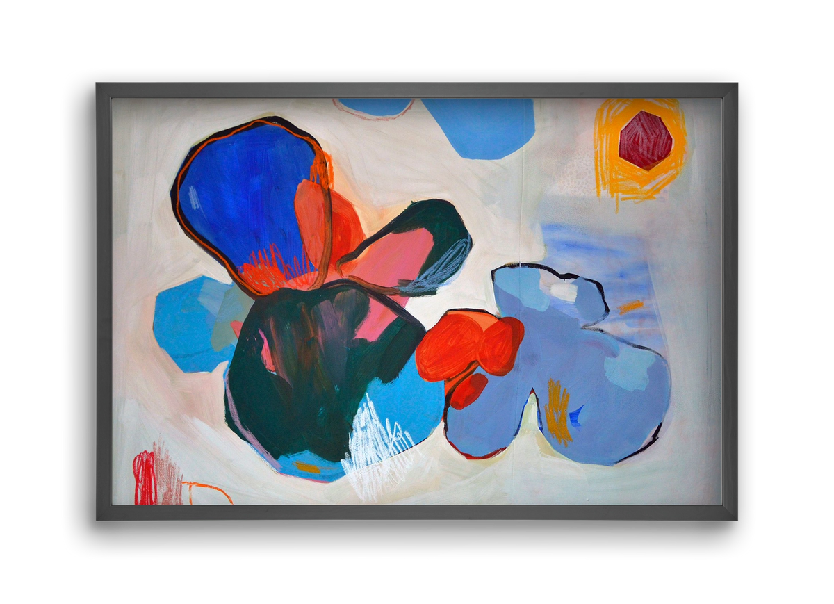 Purple thoughts, 45x30 cm (45x30 cm), Fekete keret