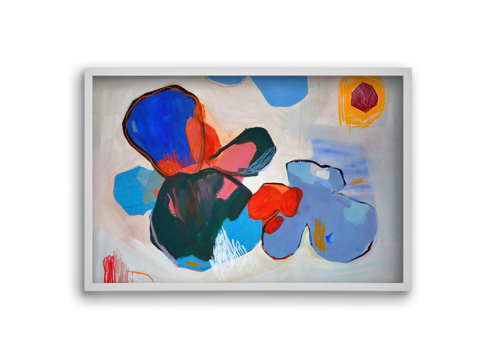 Purple thoughts, 30x20 cm (30x20 cm), Fehér keret