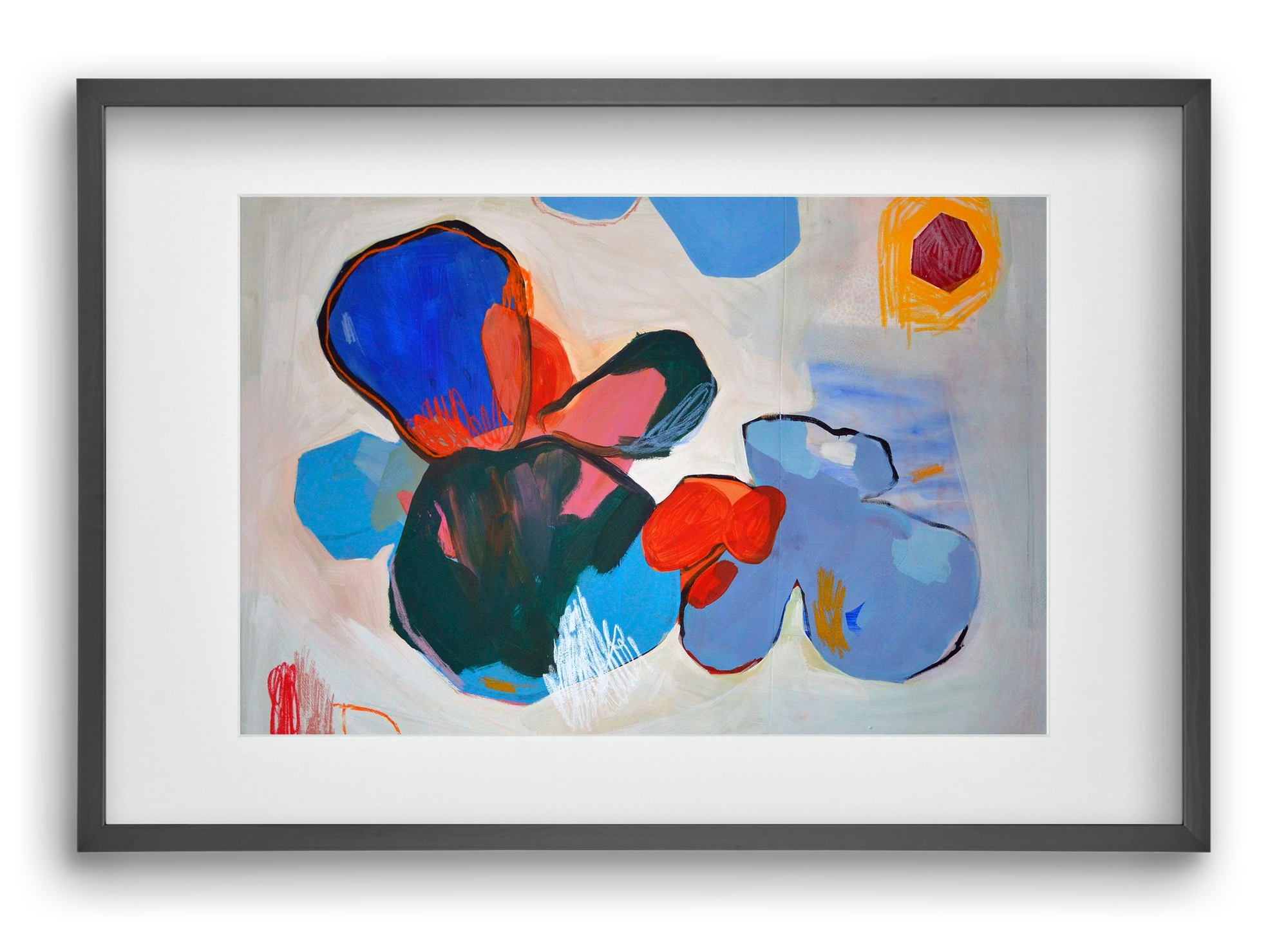 Purple thoughts, 60x40 cm (45x30 cm), Fekete keret, paszpartuval