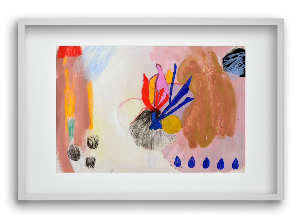 Karneval, 60x40 cm (45x30 cm), Fehér keret, paszpartuval