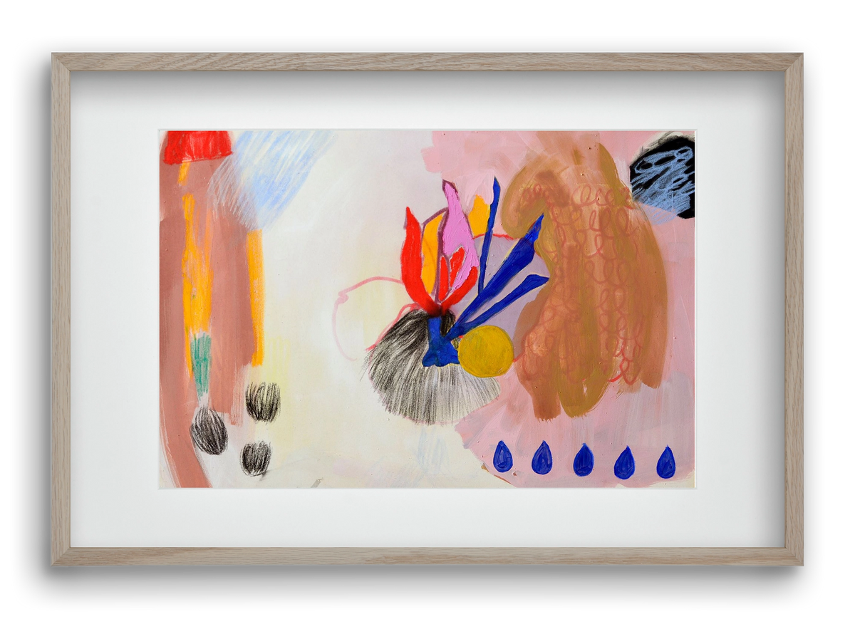 Karneval, 60x40 cm (45x30 cm), Tölgy keret, paszpartuval