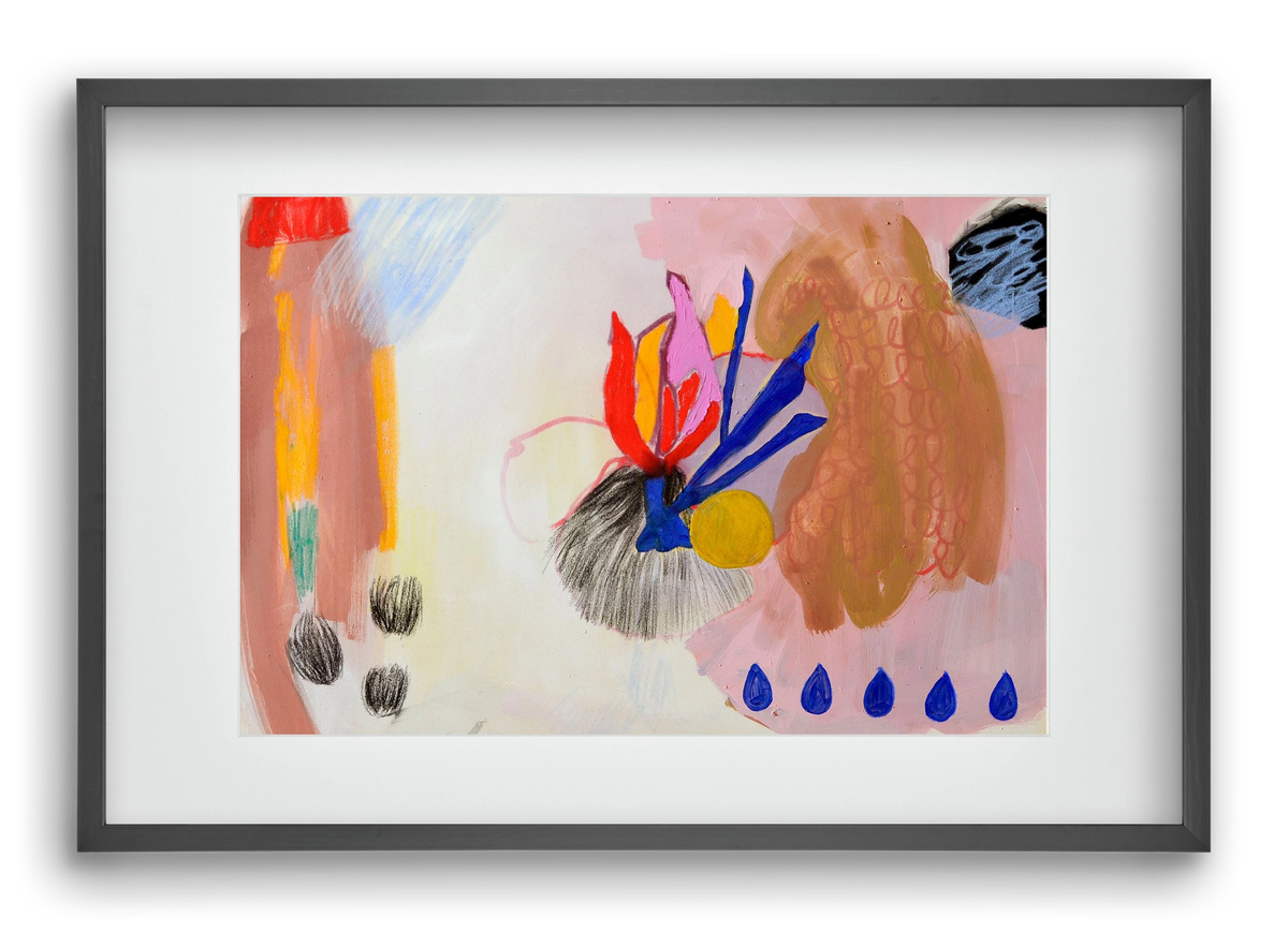 Karneval, 60x40 cm (45x30 cm), Fekete keret, paszpartuval
