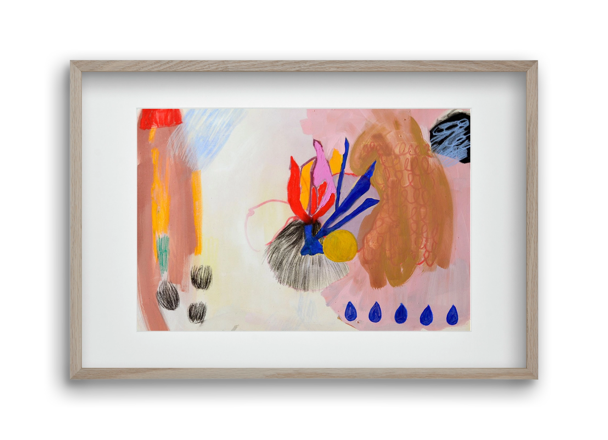 Karneval, 45x30 cm (30x20 cm), Tölgy keret, paszpartuval