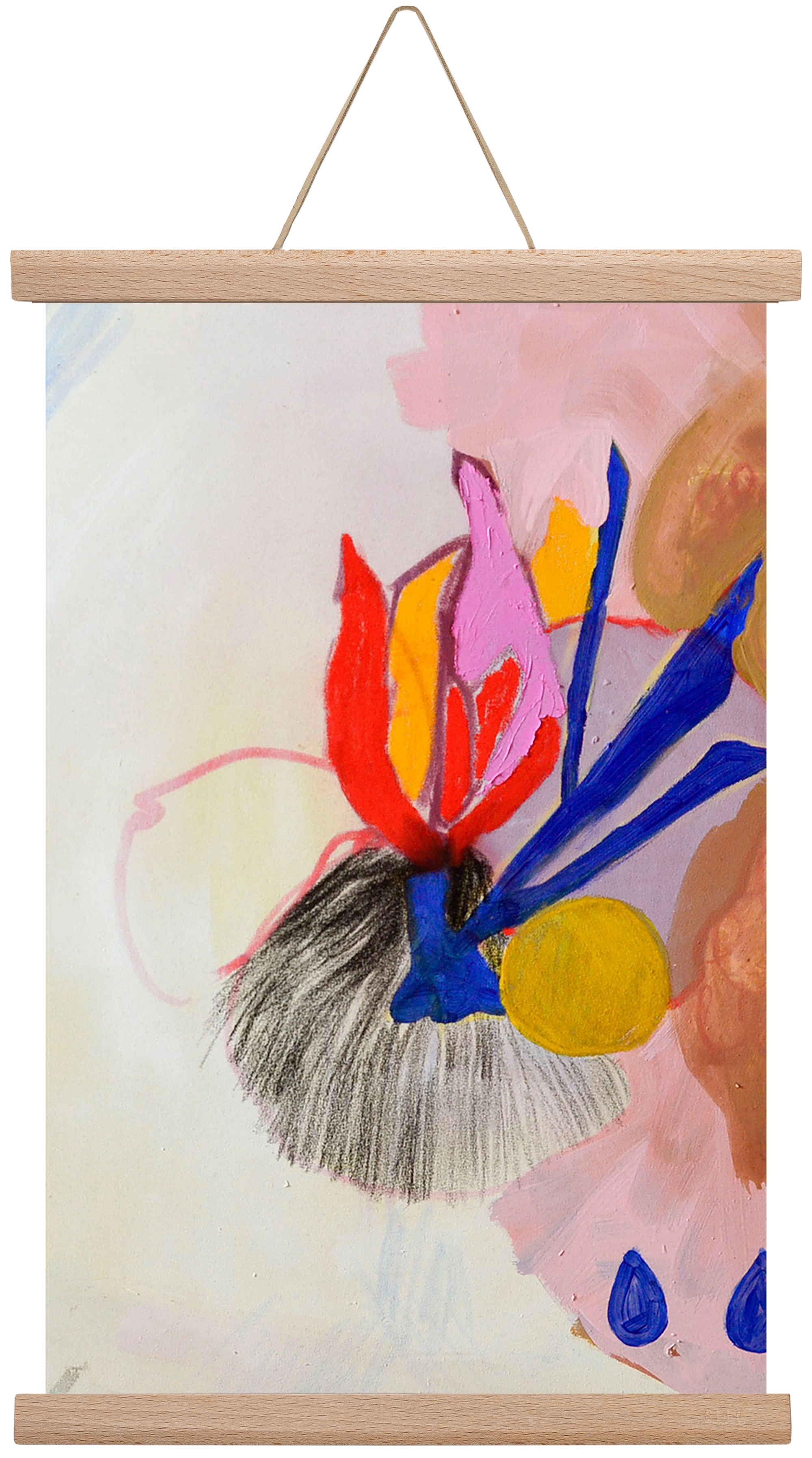 Karneval, 45x30 cm (45x30 cm), Tölgy akasztó