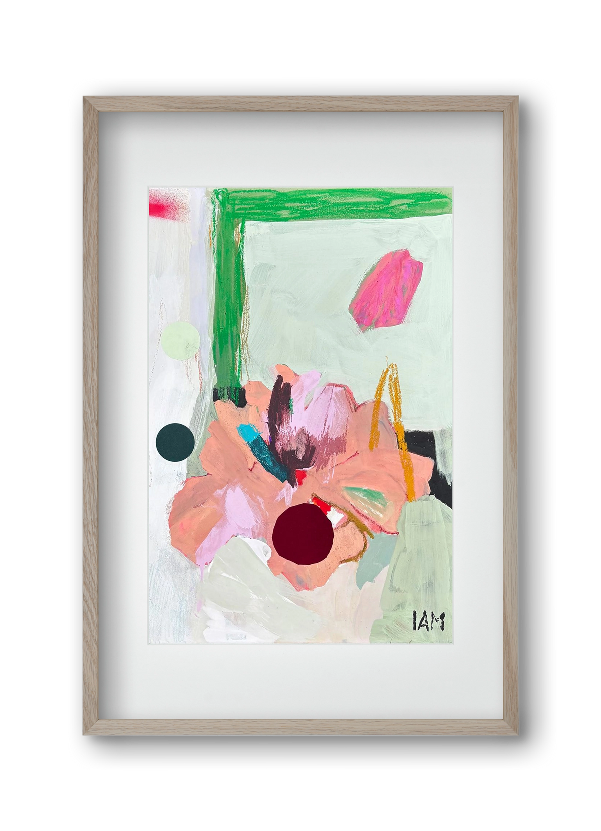 flower, 30x45 cm (20x30 cm), Tölgy keret, paszpartuval
