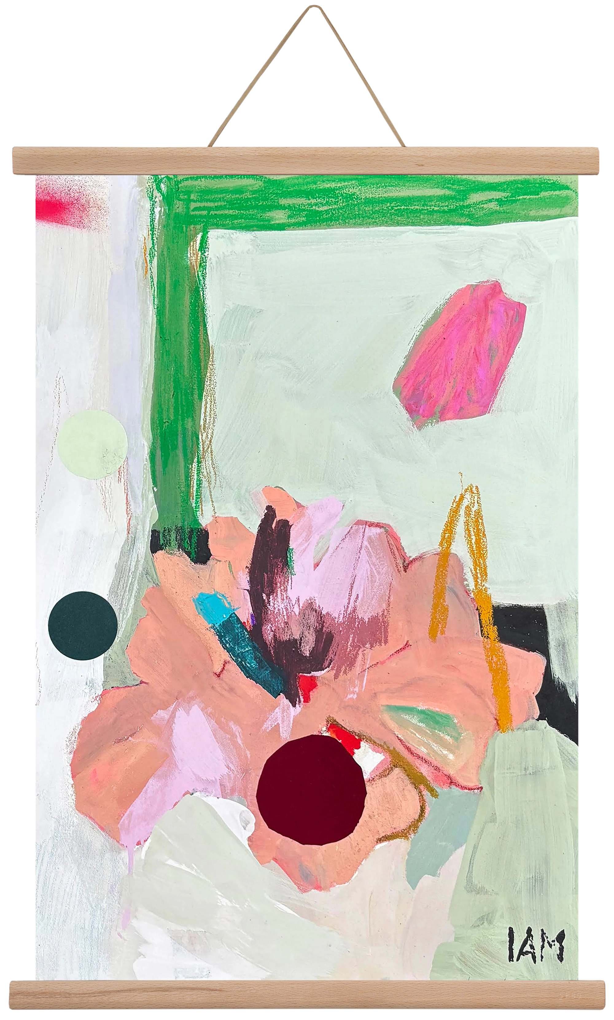 flower, 40x60 cm (40x60 cm), Tölgy akasztó