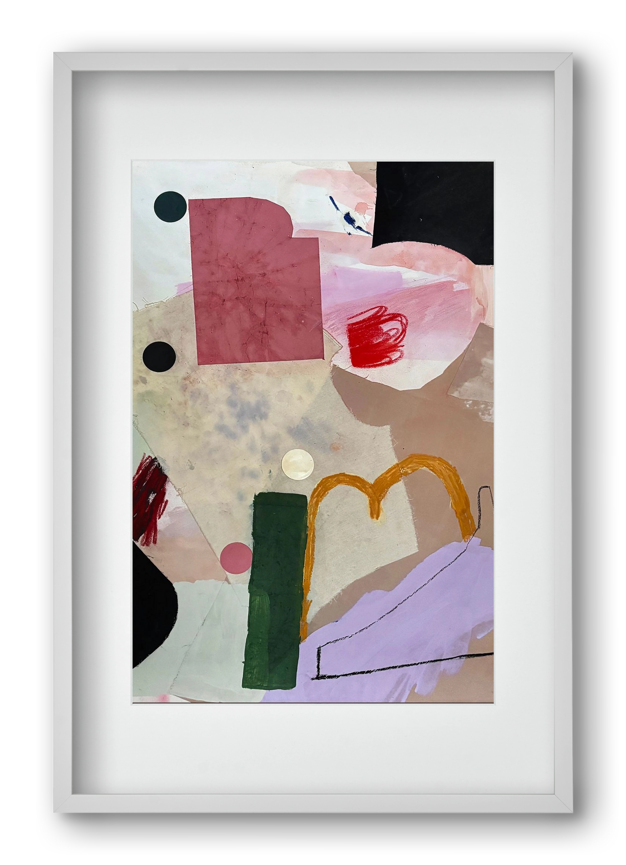 Child on the playground, 40x60 cm (30x45 cm), Fehér keret, paszpartuval