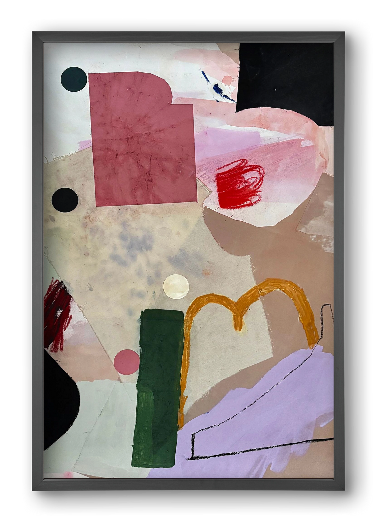 Child on the playground, 40x60 cm (40x60 cm), Fekete keret