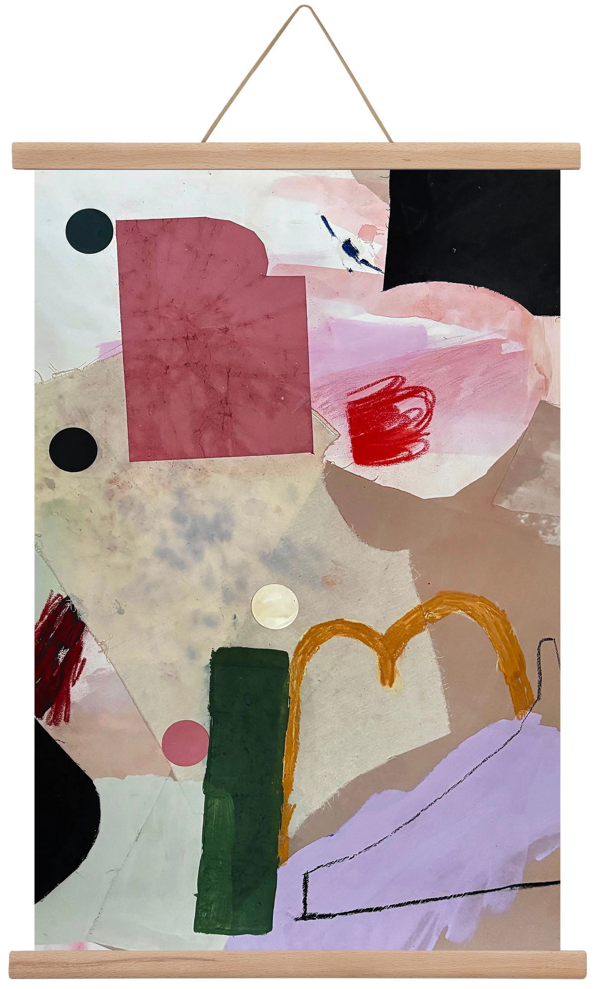 Child on the playground, 40x60 cm (40x60 cm), Tölgy akasztó