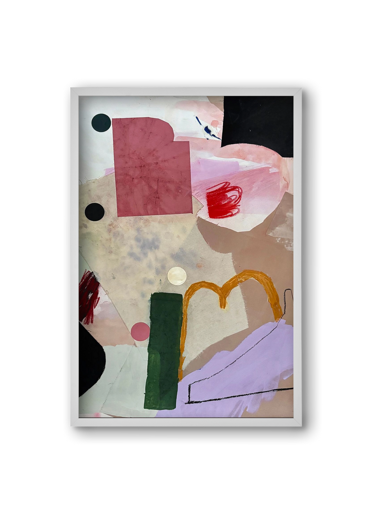 Child on the playground, 20x30 cm (20x30 cm), Fehér keret