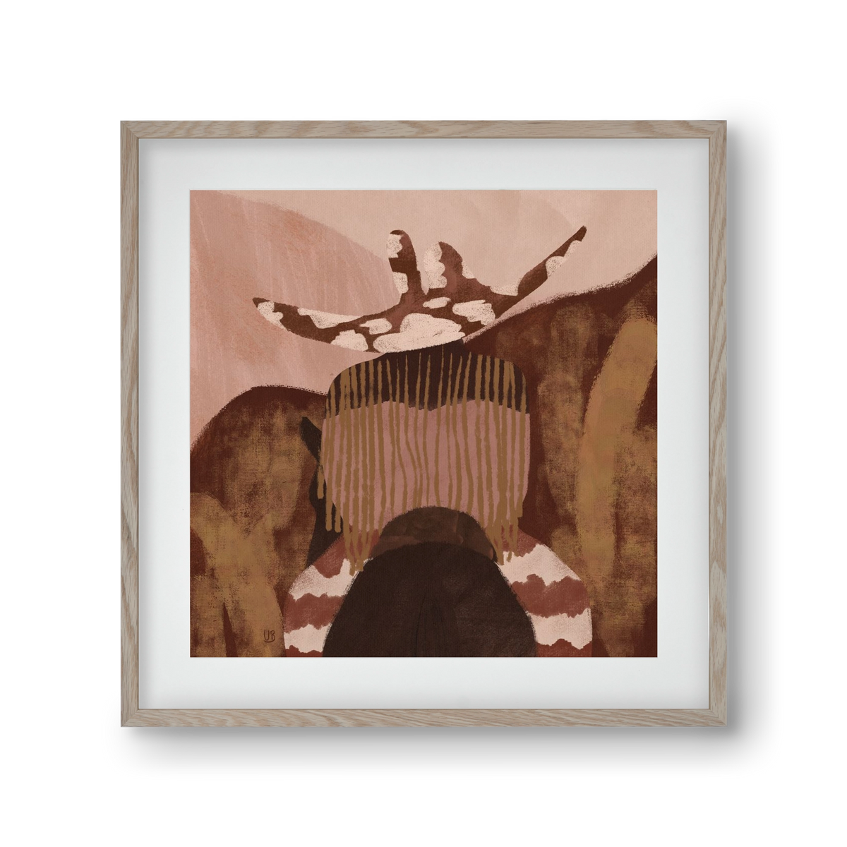 Desert gallop, 30x30 cm (20x20 cm), Tölgy keret, paszpartuval