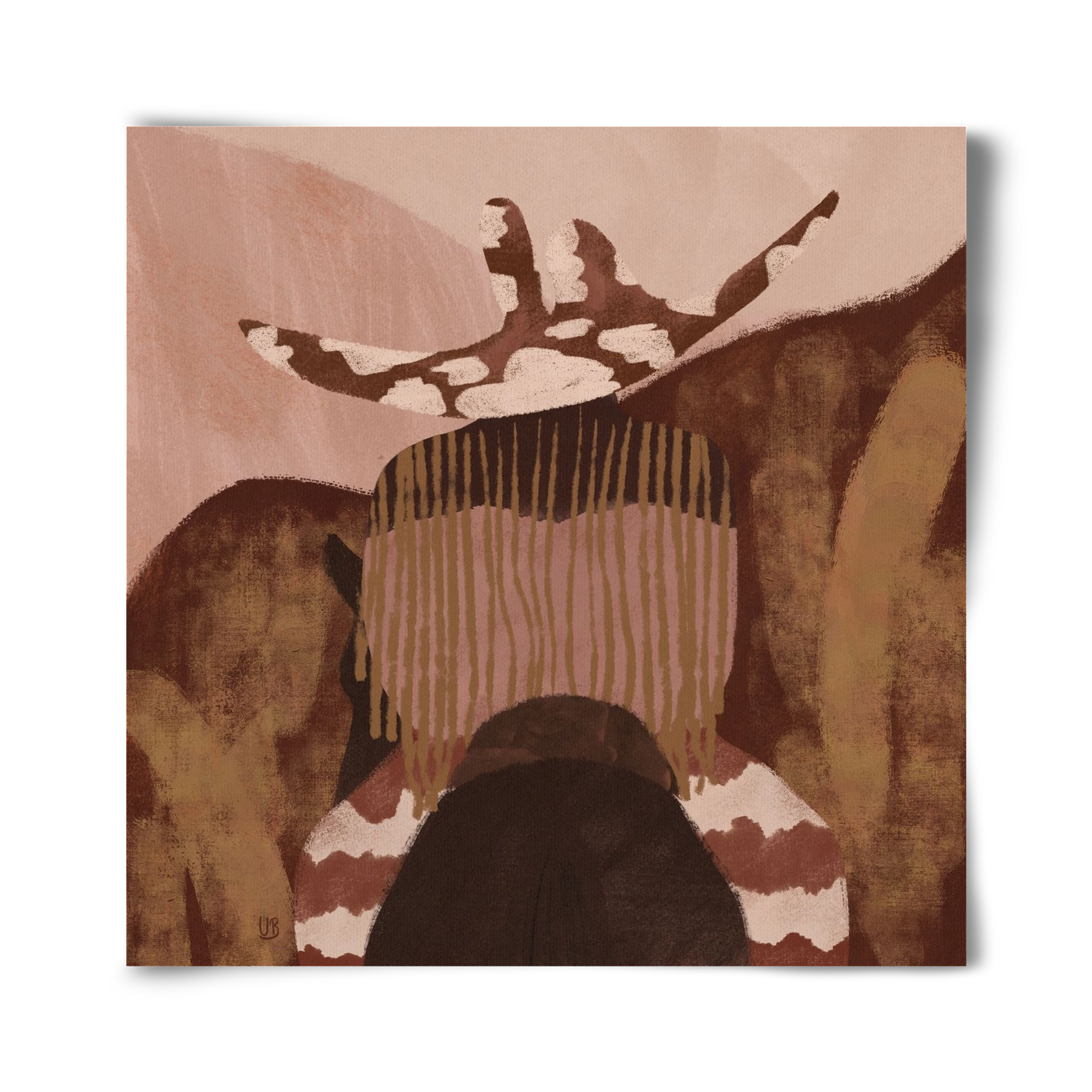 Desert gallop, 40x40 cm, Keret nélkül