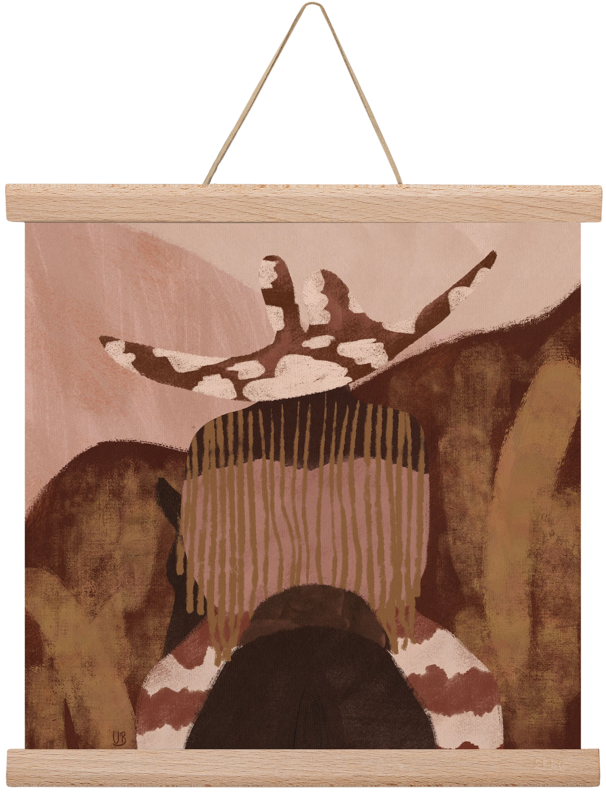 Desert gallop, 30x30 cm (30x30 cm), Tölgy akasztó