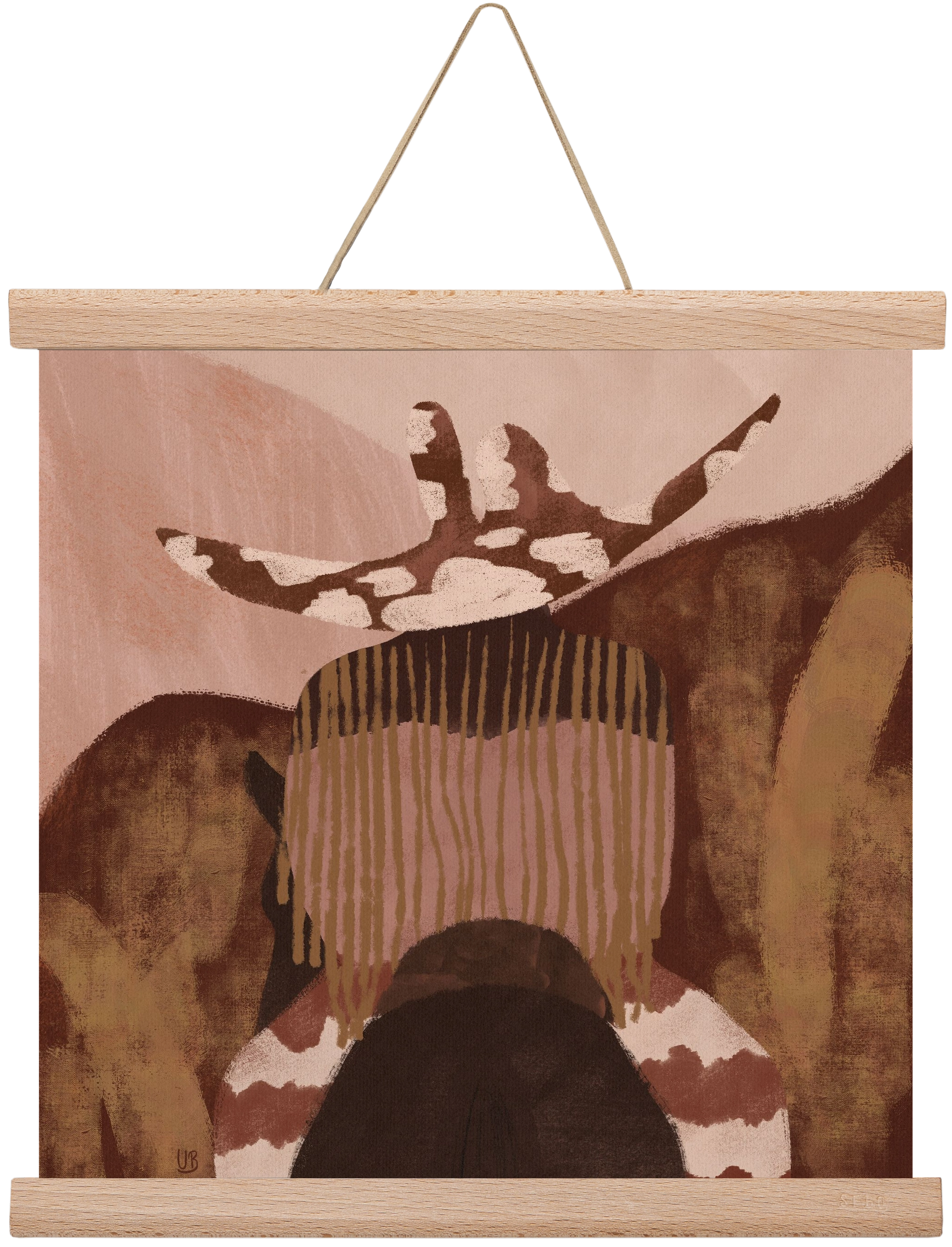Desert gallop, 30x30 cm (30x30 cm), Tölgy akasztó