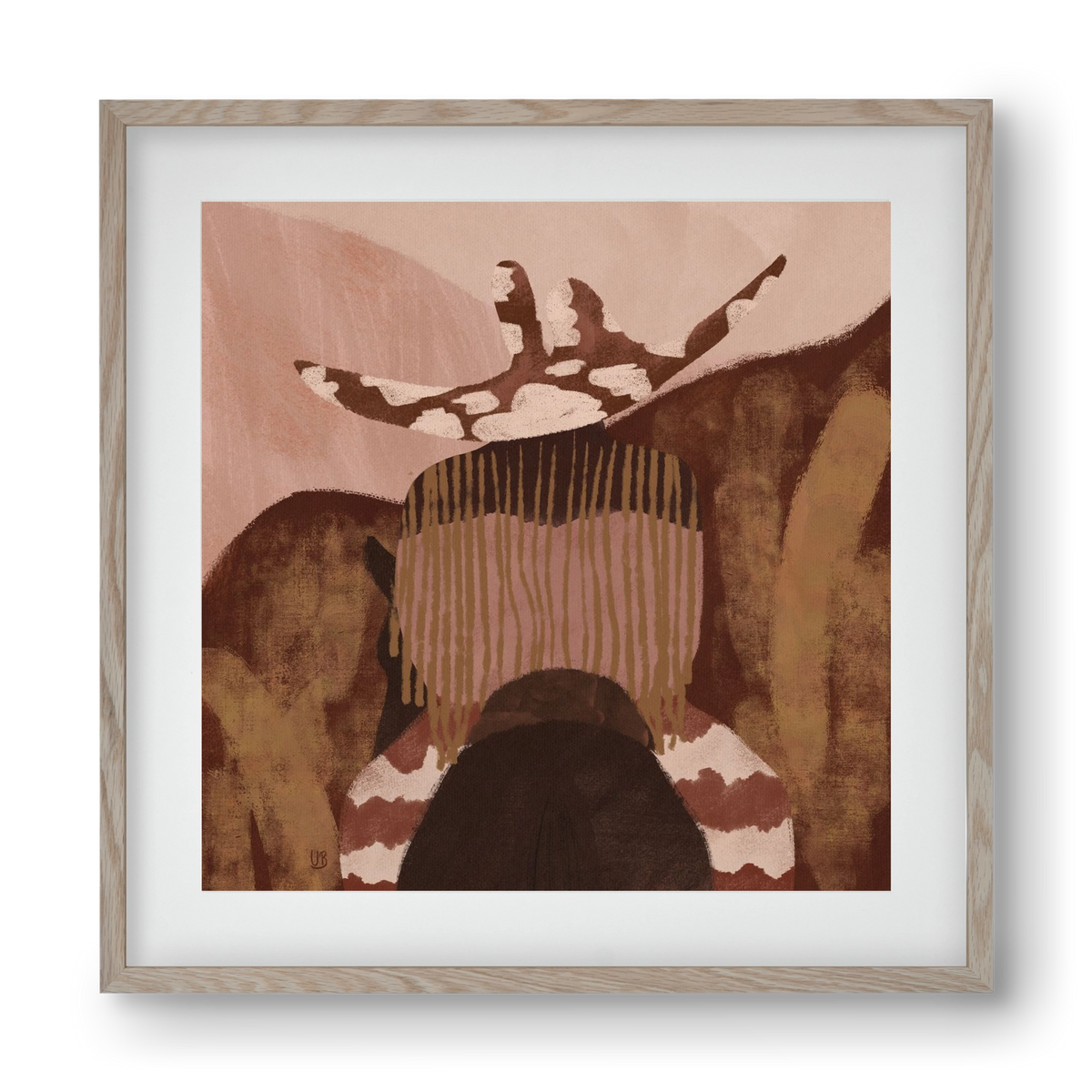 Desert gallop, 40x40 cm (30x30 cm), Tölgy keret, paszpartuval