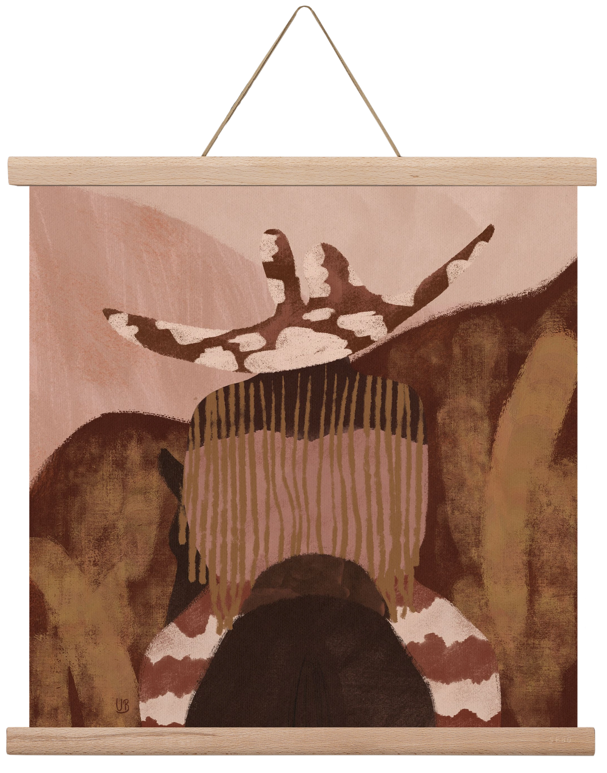 Desert gallop, 40x40 cm (40x40 cm), Tölgy akasztó
