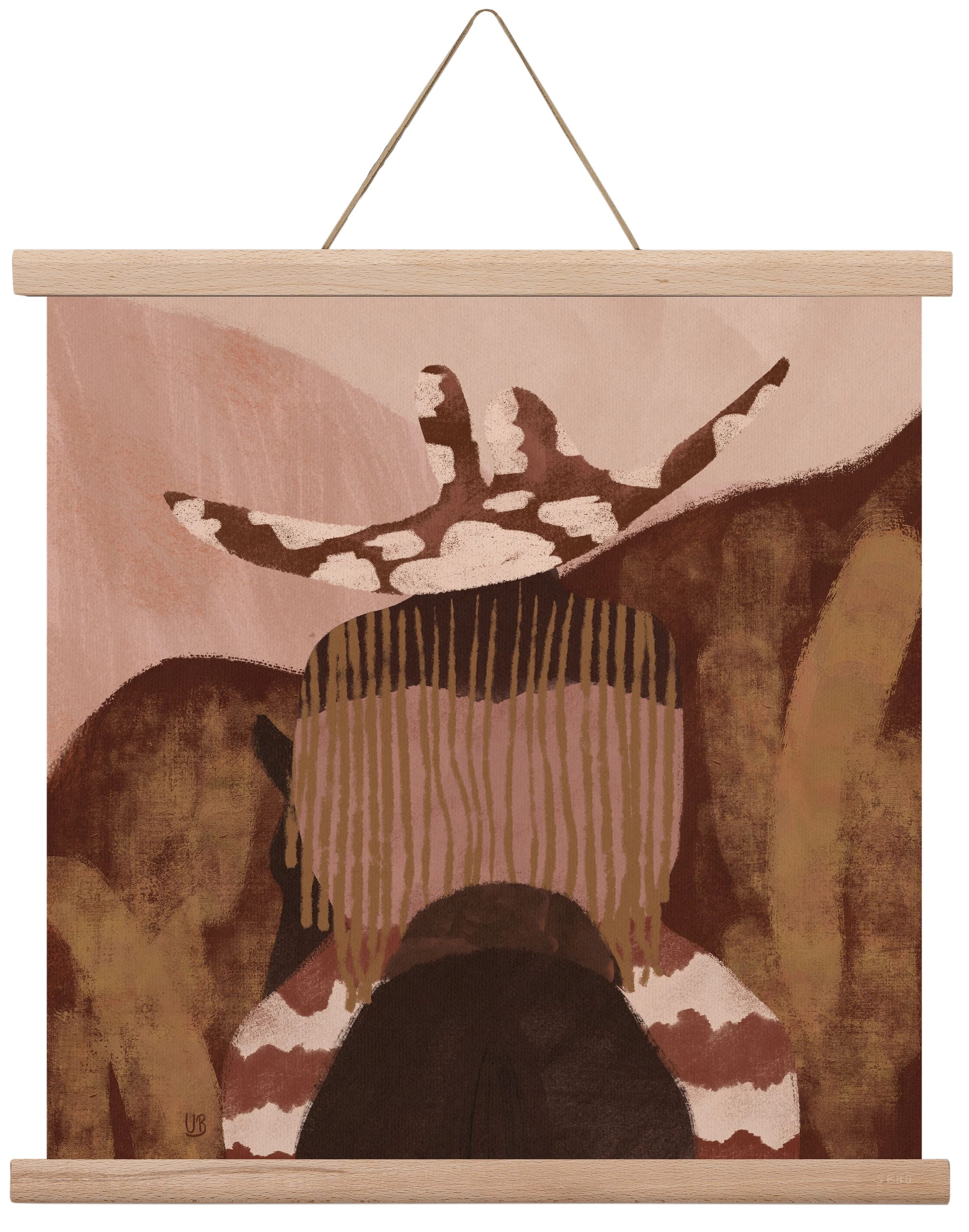 Desert gallop, 40x40 cm (40x40 cm), Tölgy akasztó
