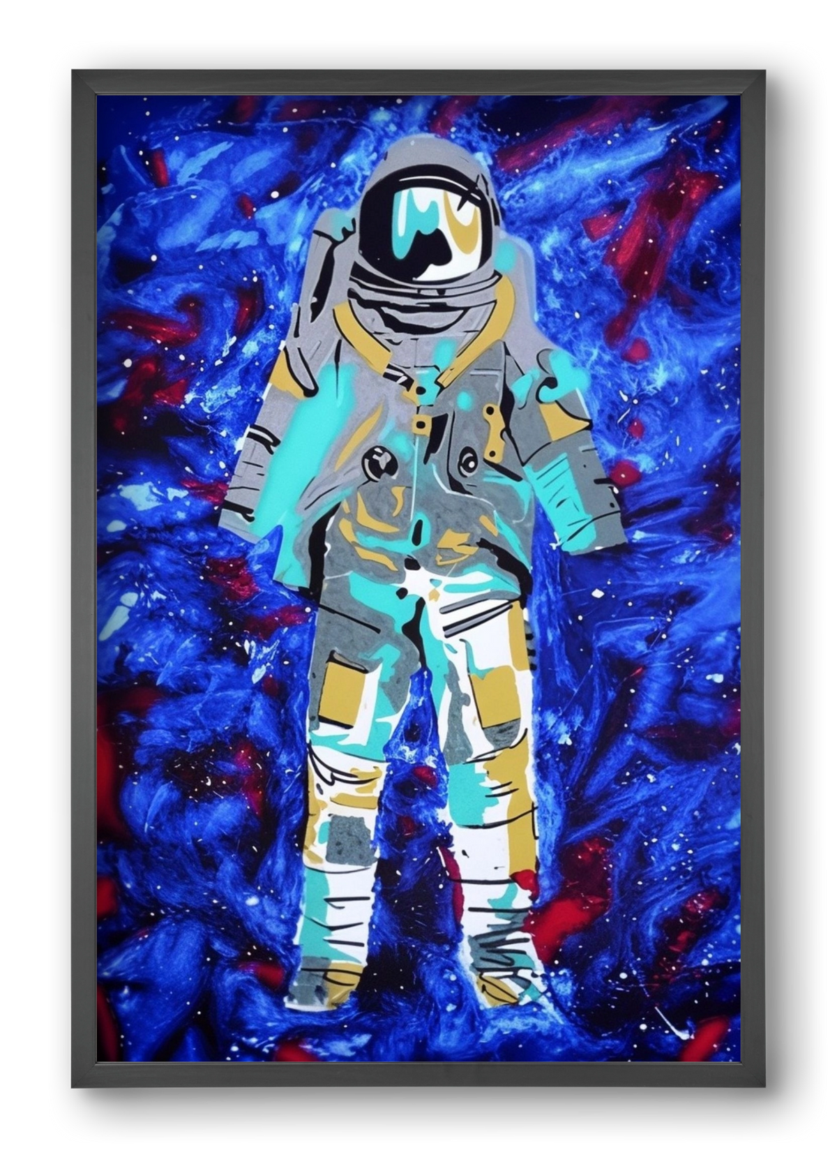 Astronaut, 40x60 cm (40x60 cm), Fekete keret