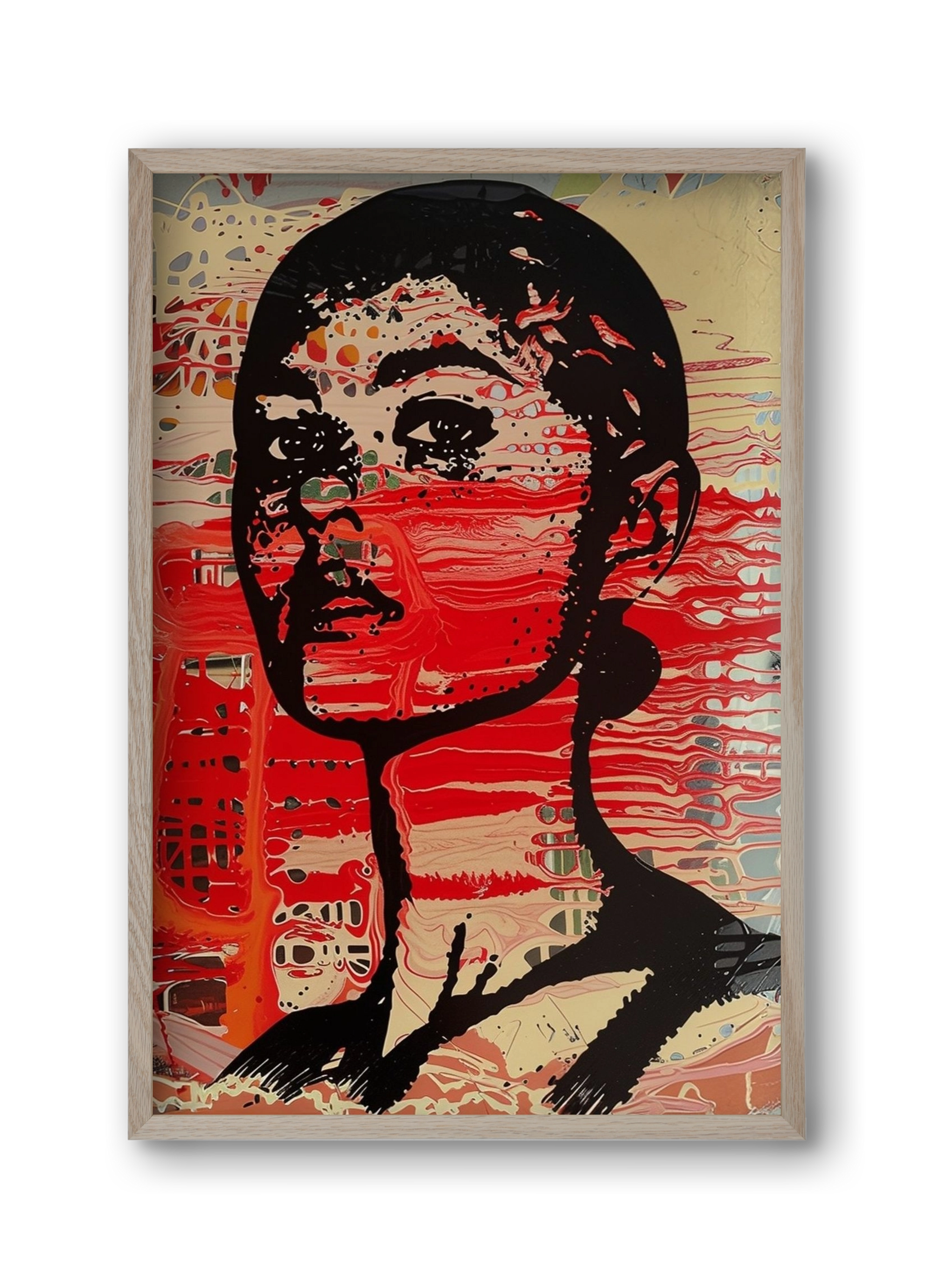 Blood Line, 30x45 cm (30x45 cm), Tölgy keret