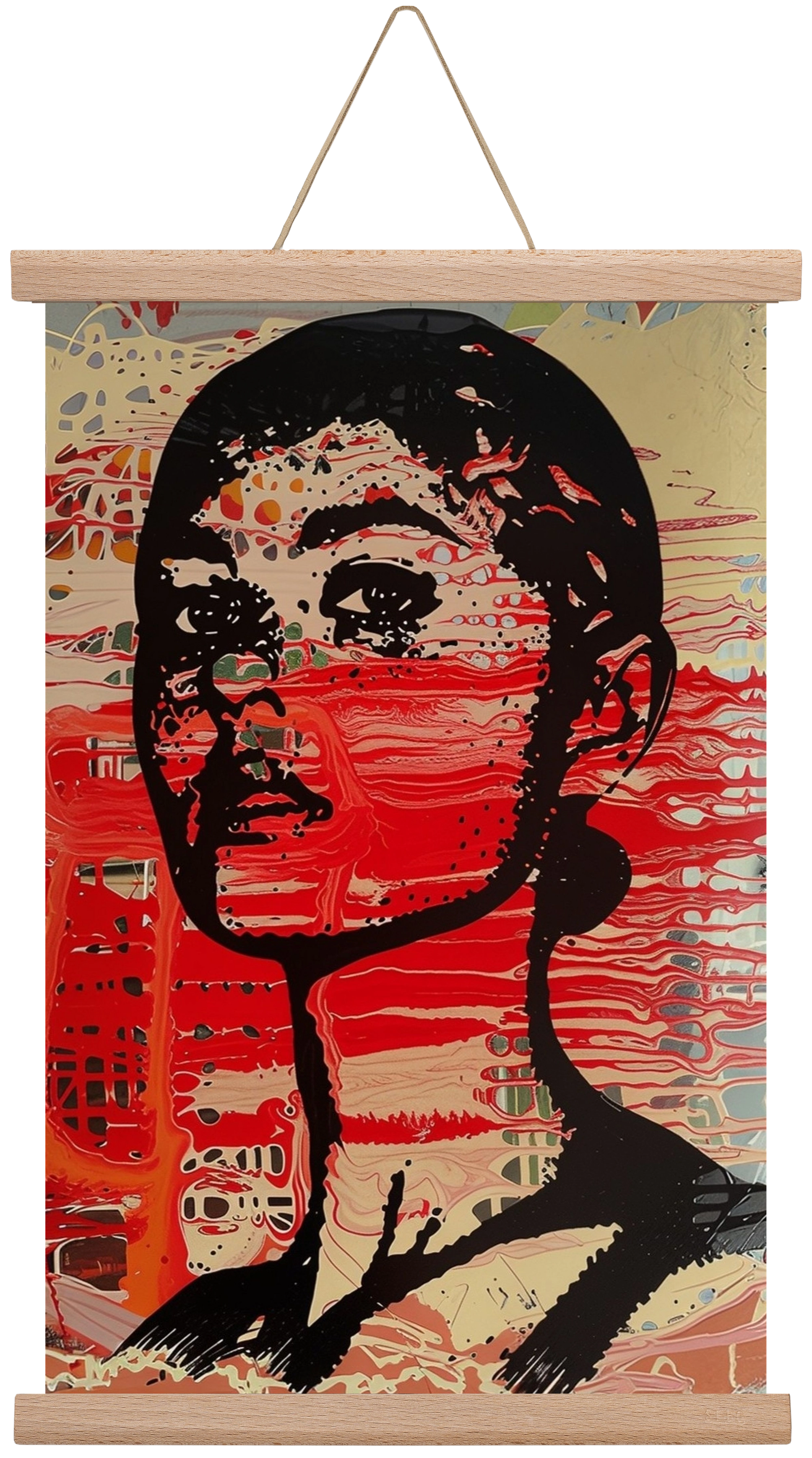 Blood Line, 30x45 cm (30x45 cm), Tölgy akasztó