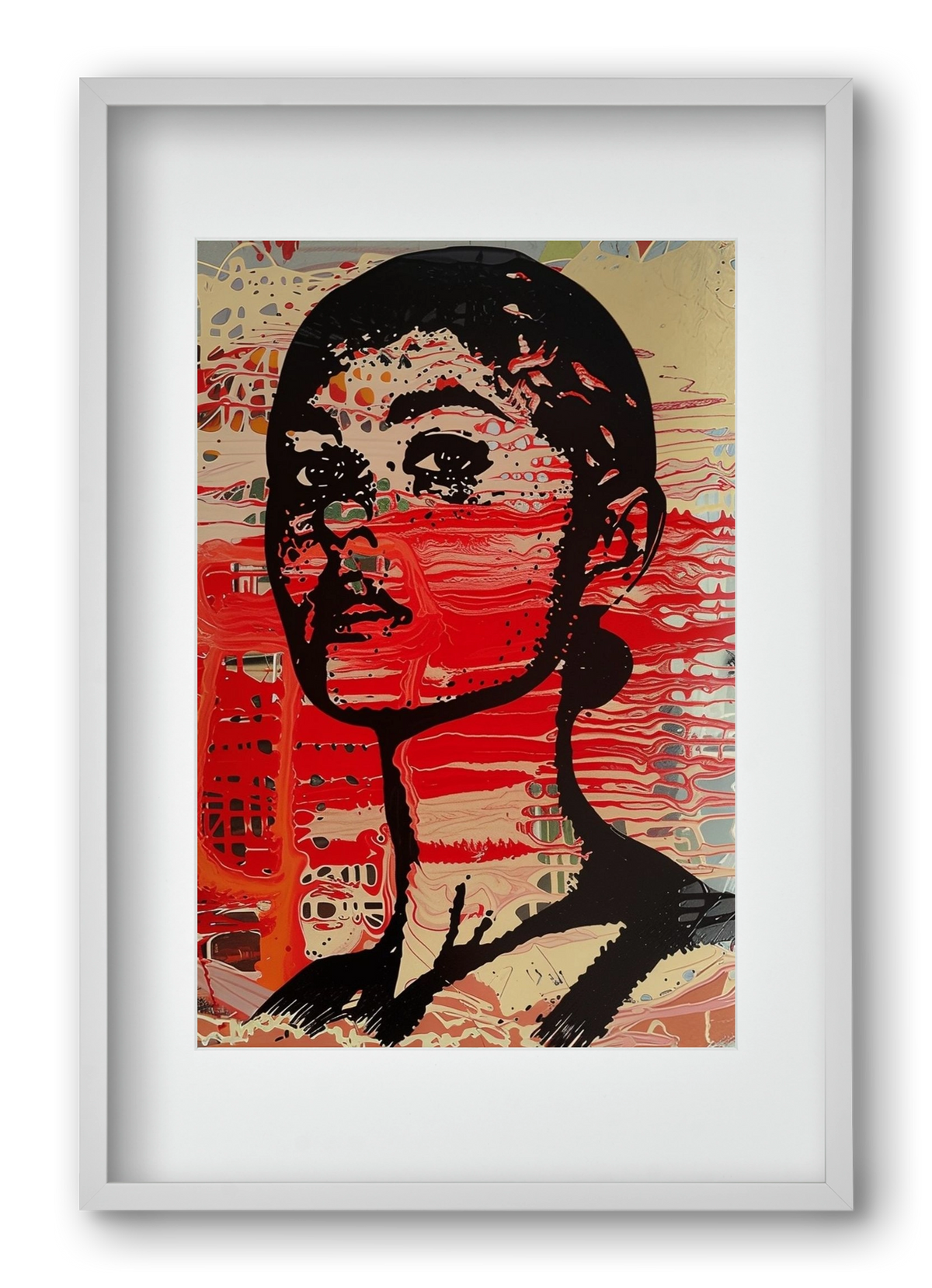 Blood Line, 40x60 cm (30x45 cm), Fehér keret, paszpartuval