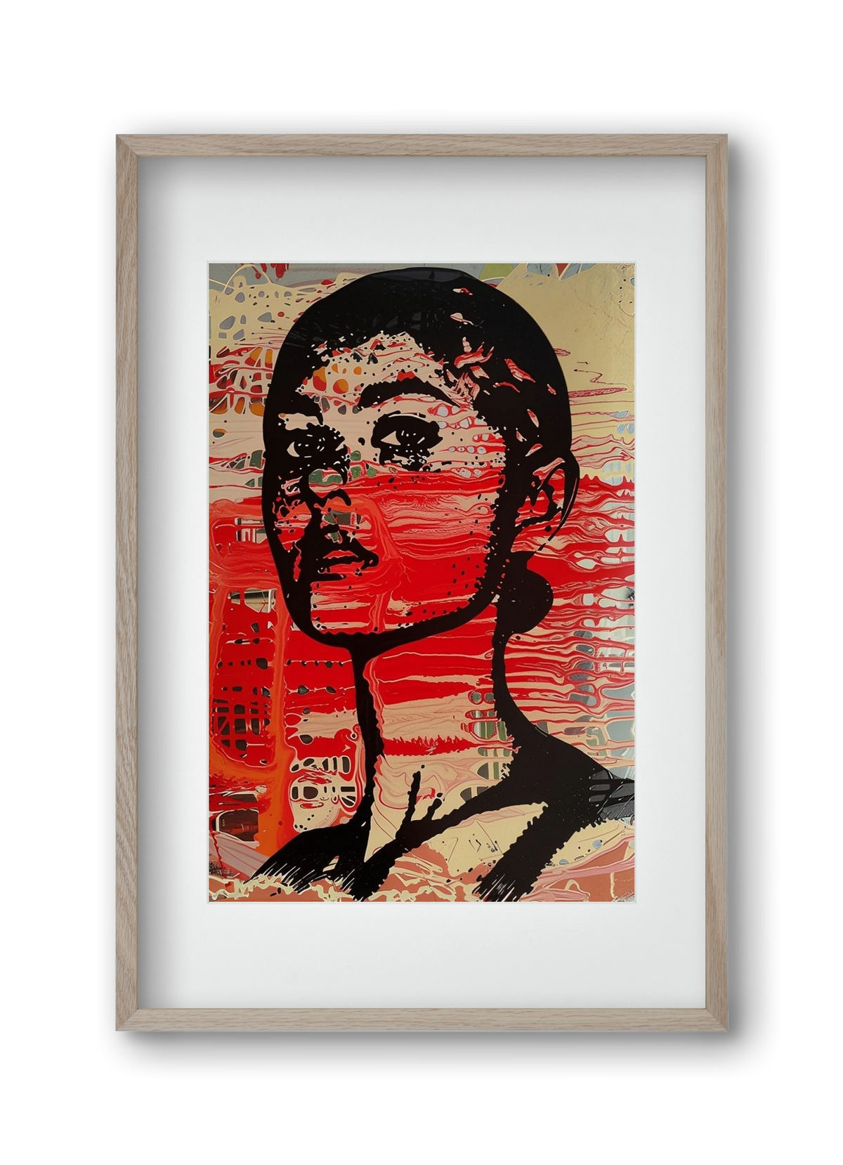 Blood Line, 30x45 cm (20x30 cm), Tölgy keret, paszpartuval