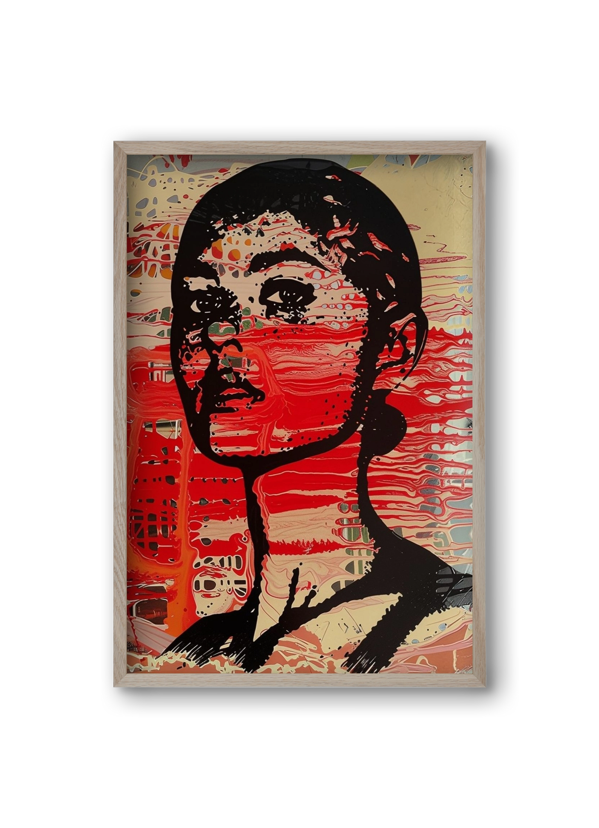 Blood Line, 20x30 cm (20x30 cm), Tölgy keret