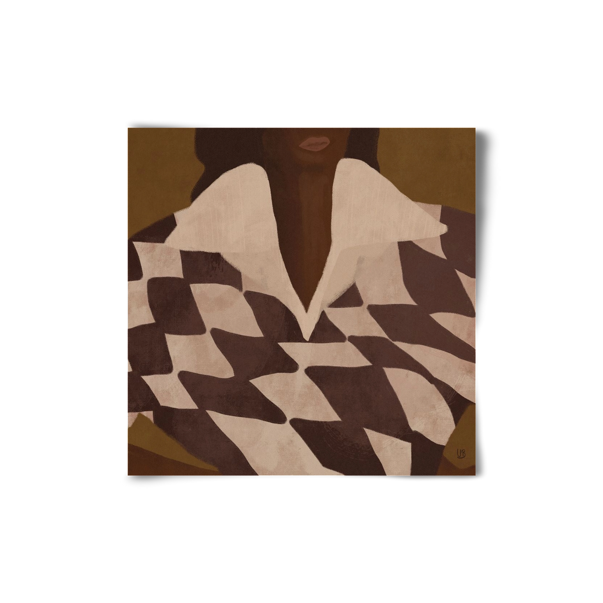 Wearing Checks, 20x20 cm, Keret nélkül