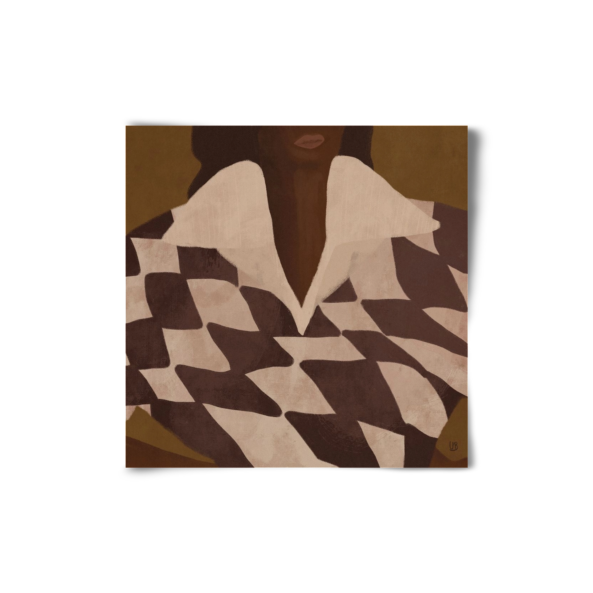 Wearing Checks, 20x20 cm, Keret nélkül