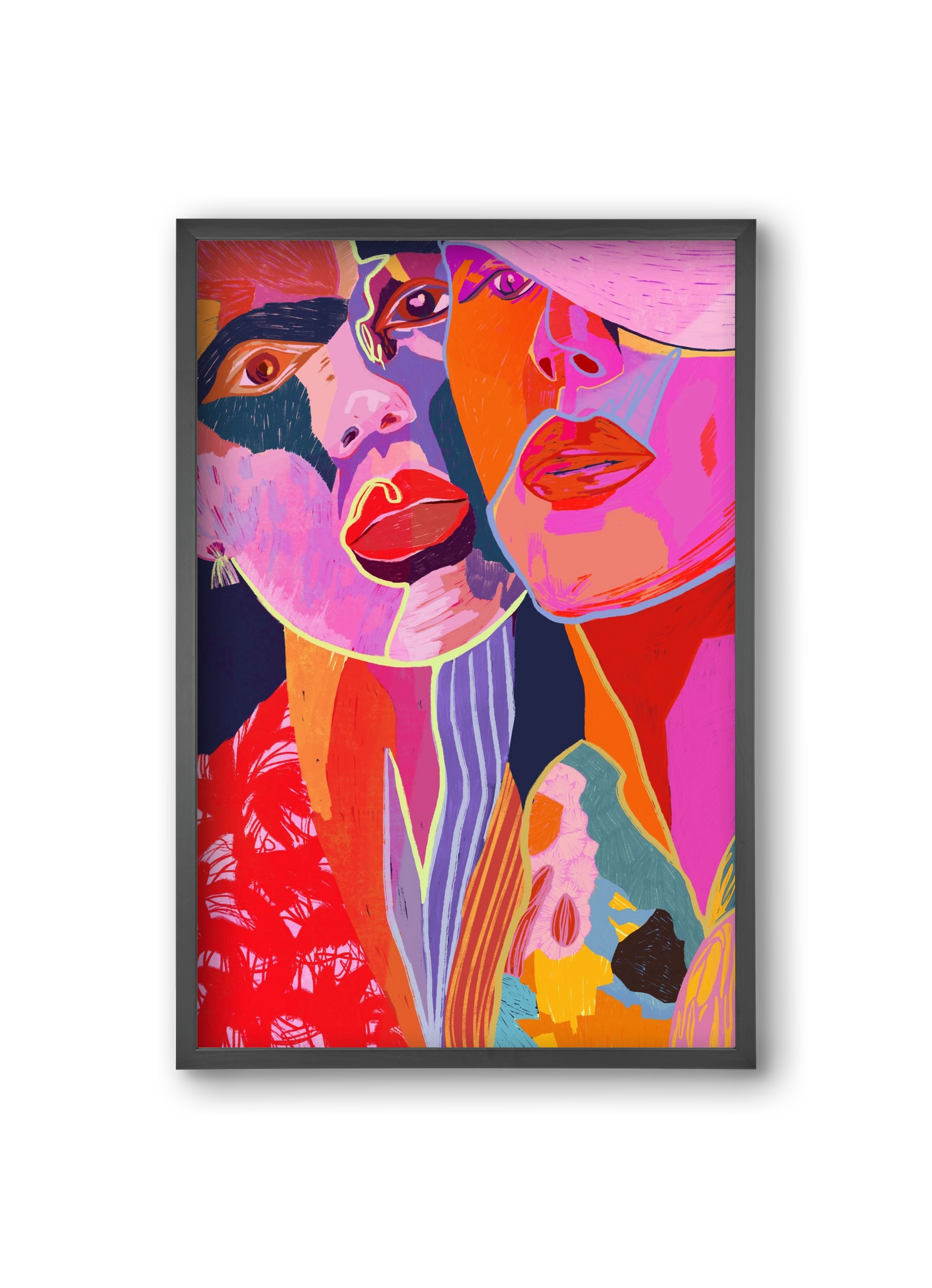 Soulmates, 20x30 cm (20x30 cm), Fekete keret