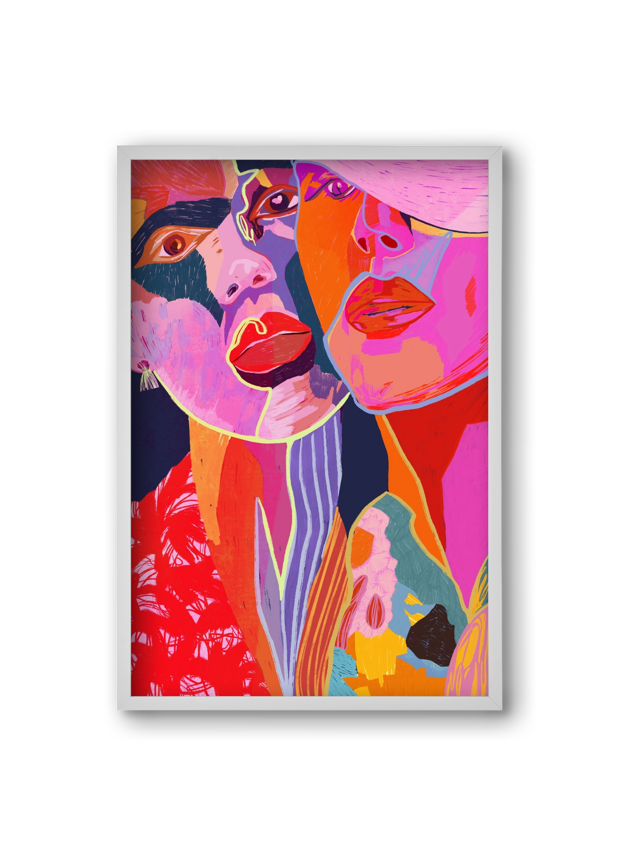 Soulmates, 20x30 cm (20x30 cm), Fehér keret