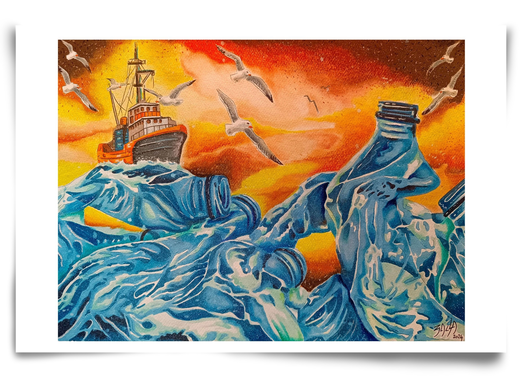 Plastic, 90x60 cm, Keret nélkül