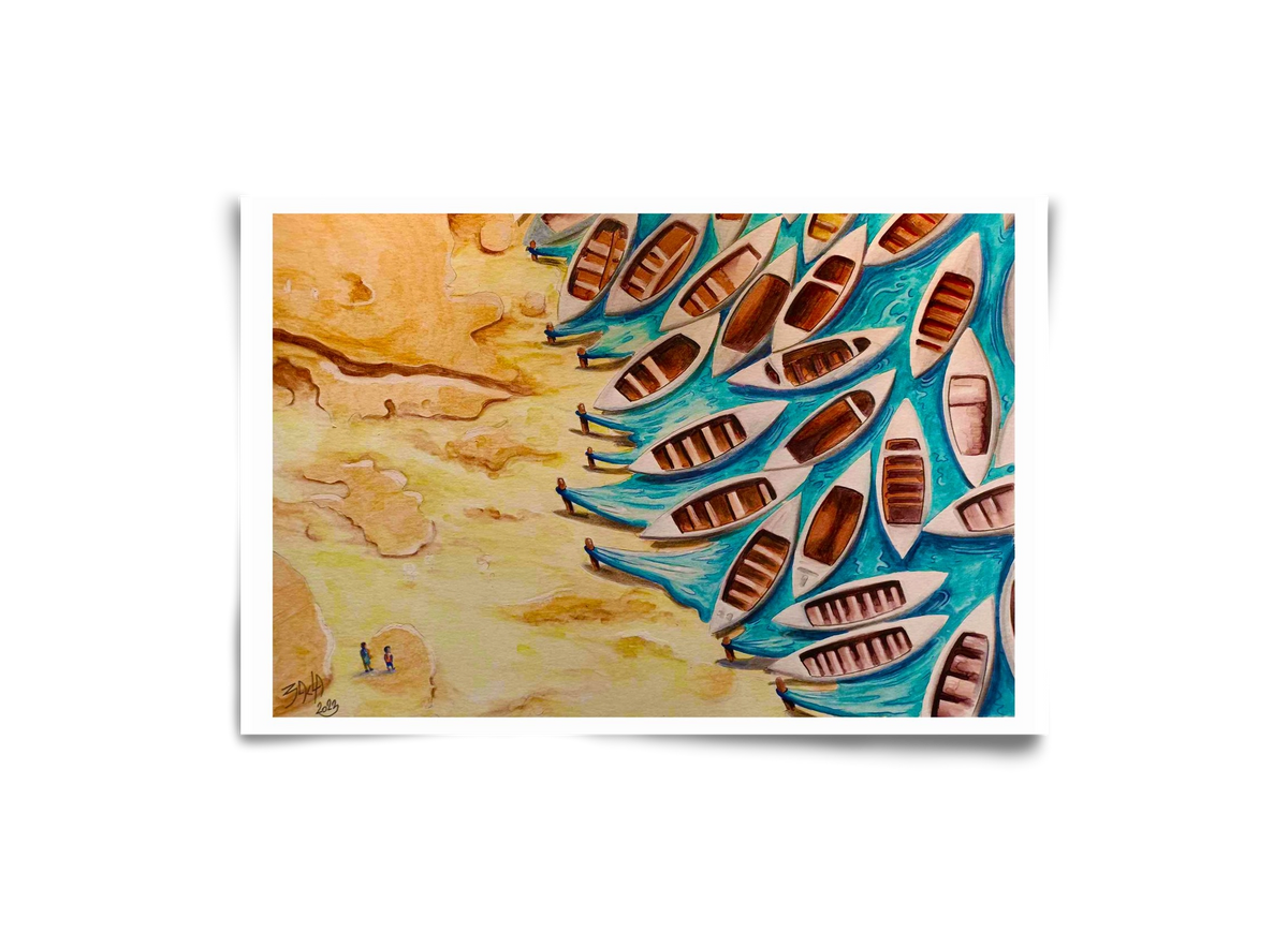 water, 30x20 cm, Keret nélkül