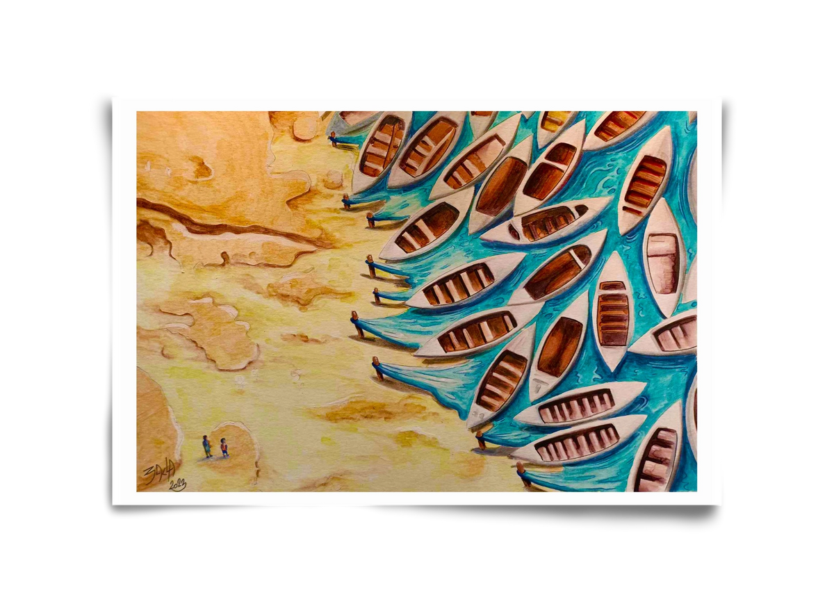 water, 45x30 cm, Keret nélkül