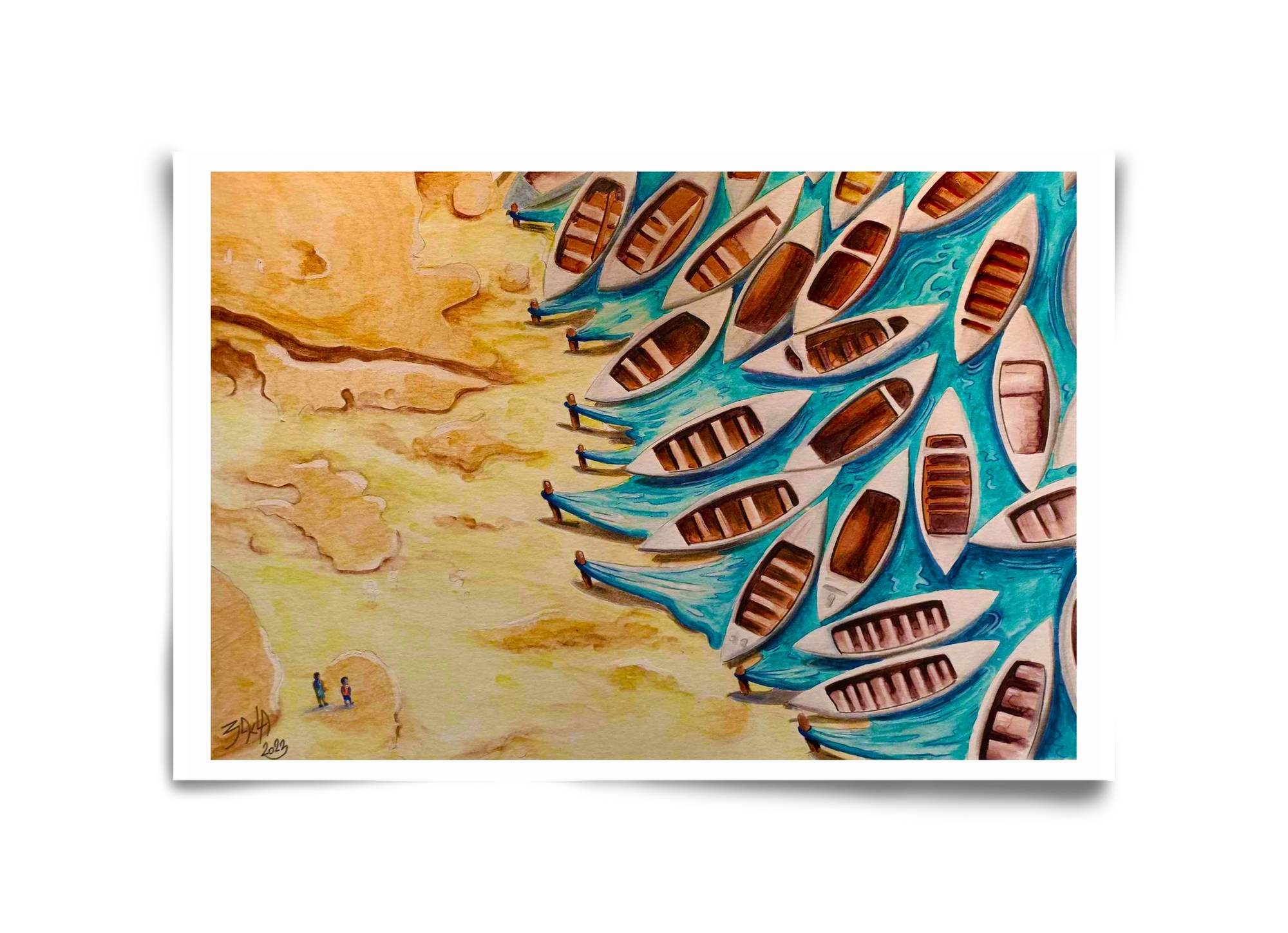 water, 45x30 cm, Keret nélkül