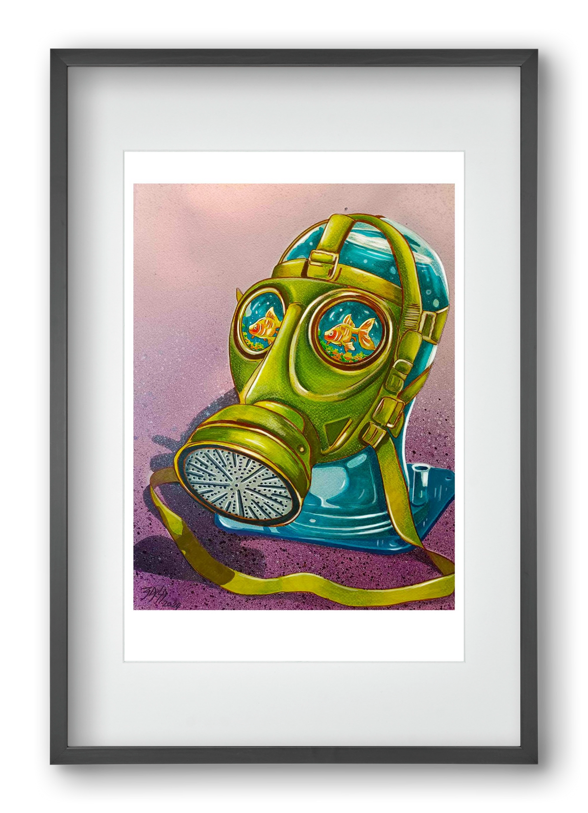 no comment, 40x60 cm (30x45 cm), Fekete keret, paszpartuval