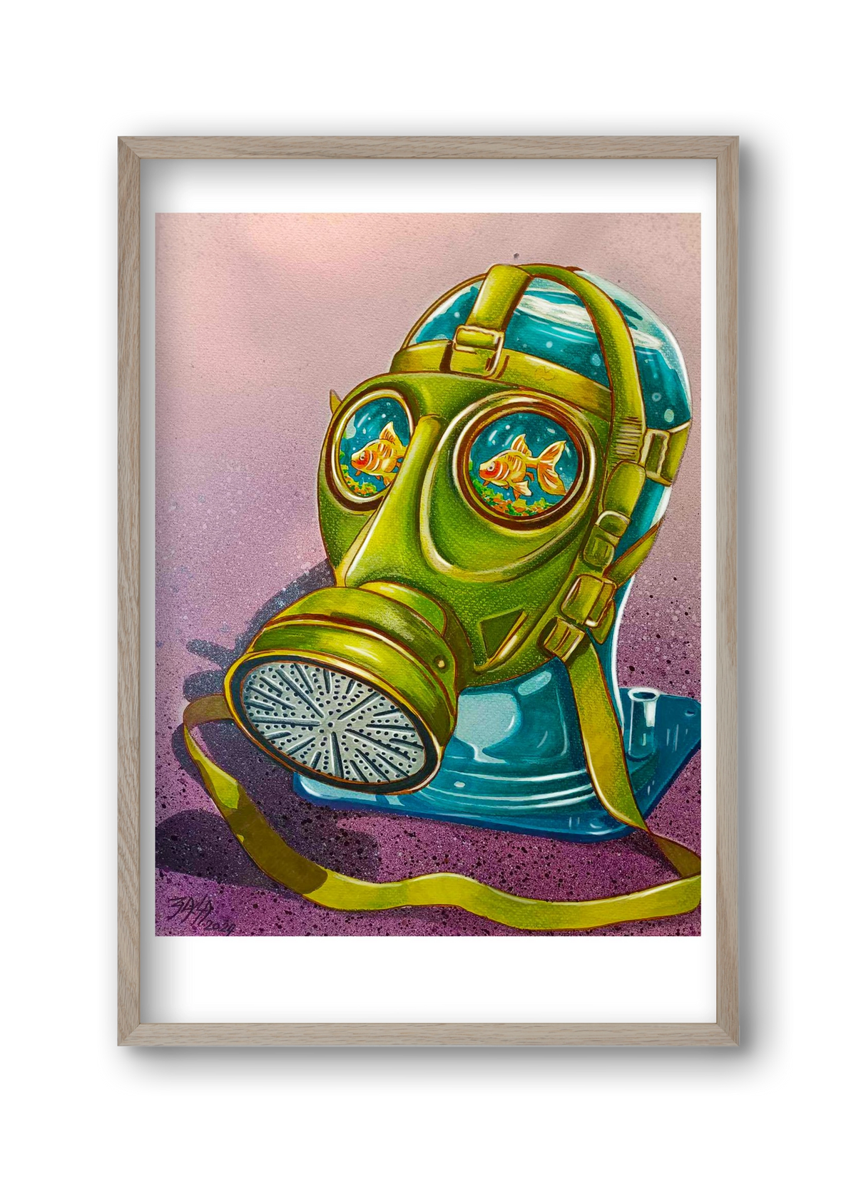 no comment, 30x45 cm (30x45 cm), Tölgy keret