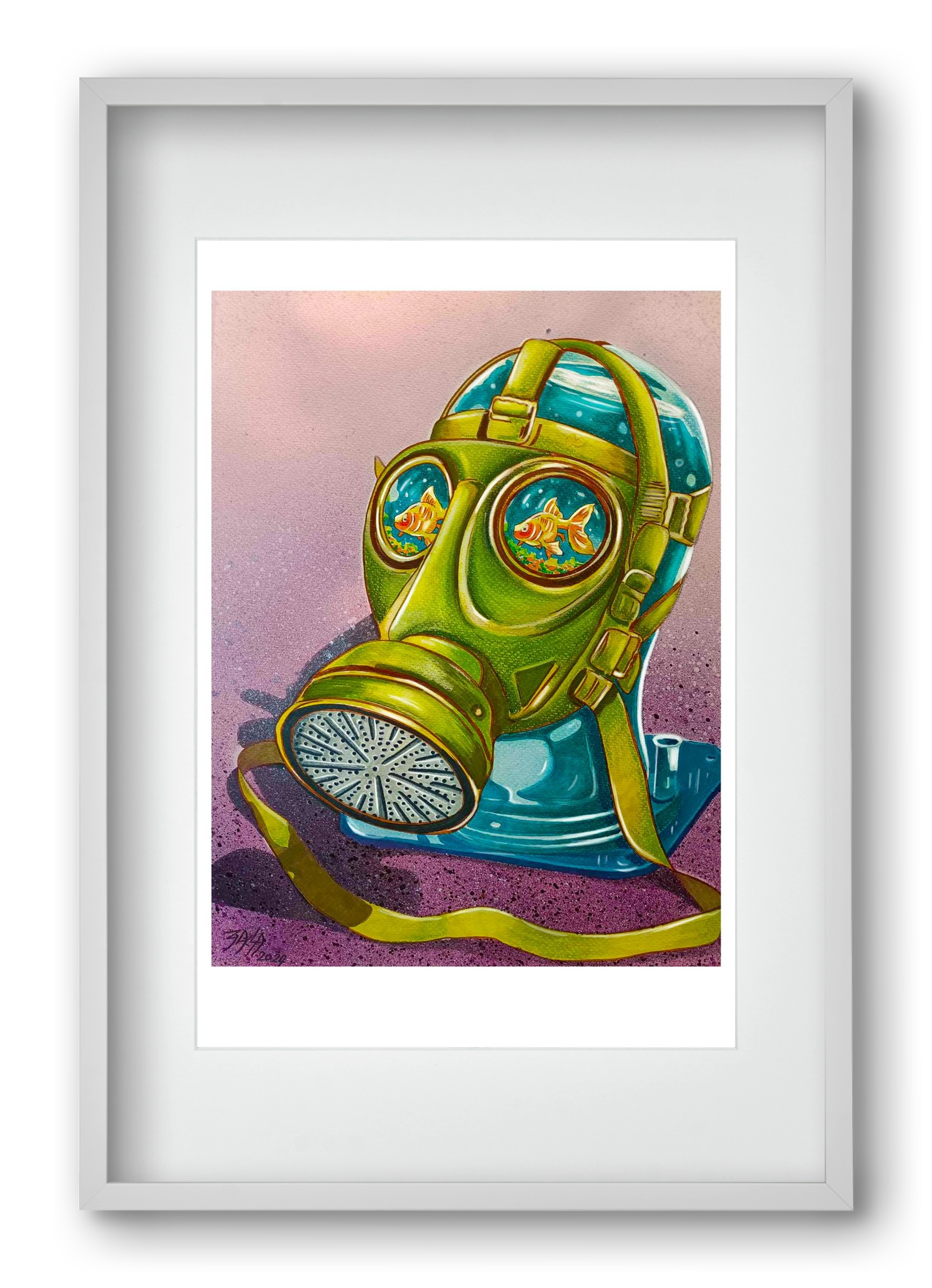 no comment, 40x60 cm (30x45 cm), Fehér keret, paszpartuval