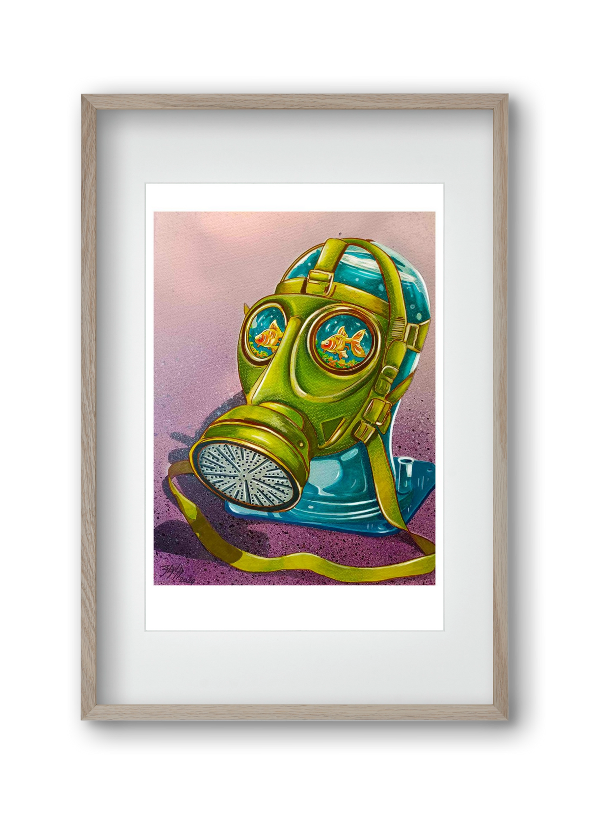 no comment, 30x45 cm (20x30 cm), Tölgy keret, paszpartuval