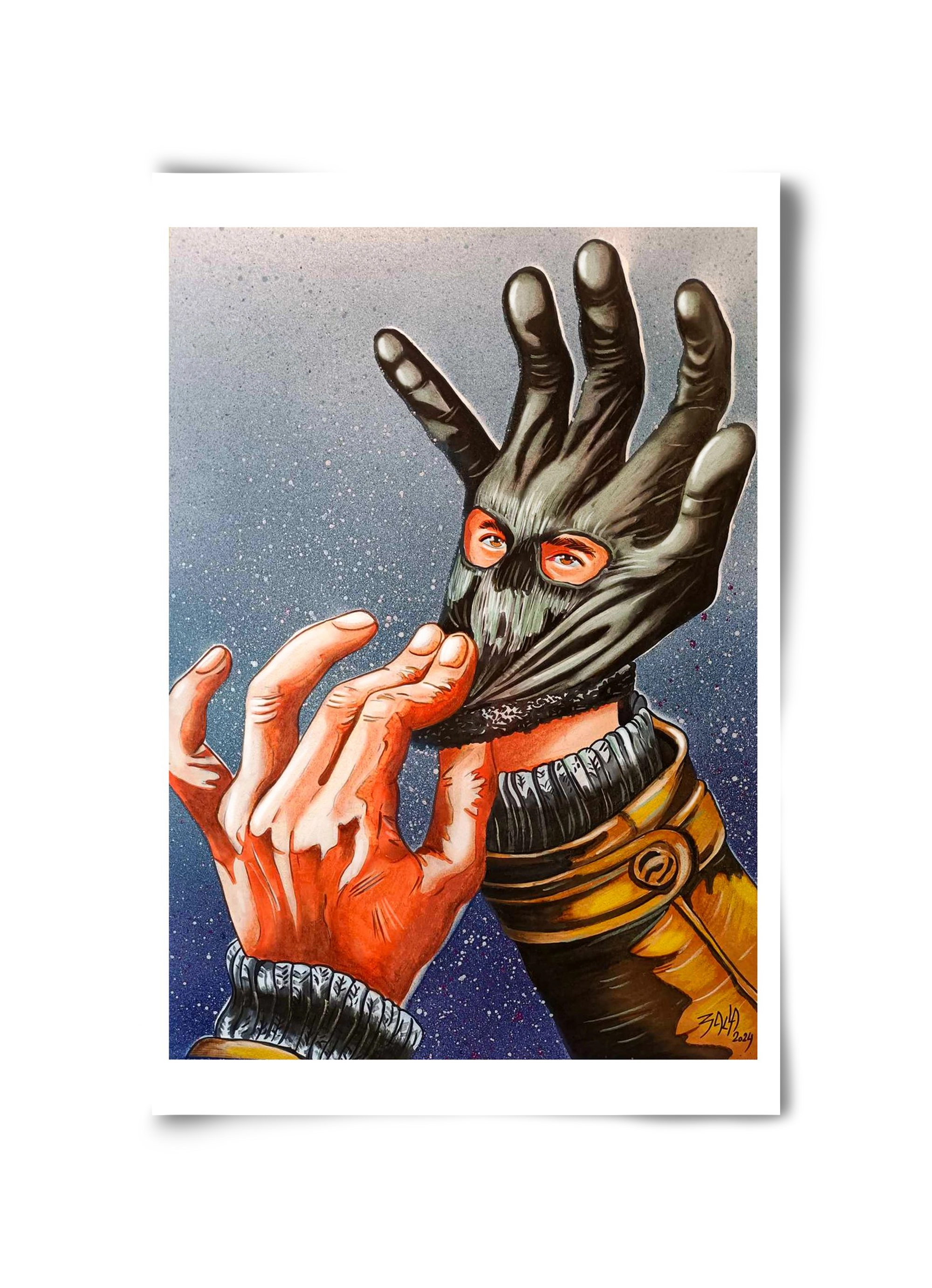 online terror, 30x45 cm, Keret nélkül