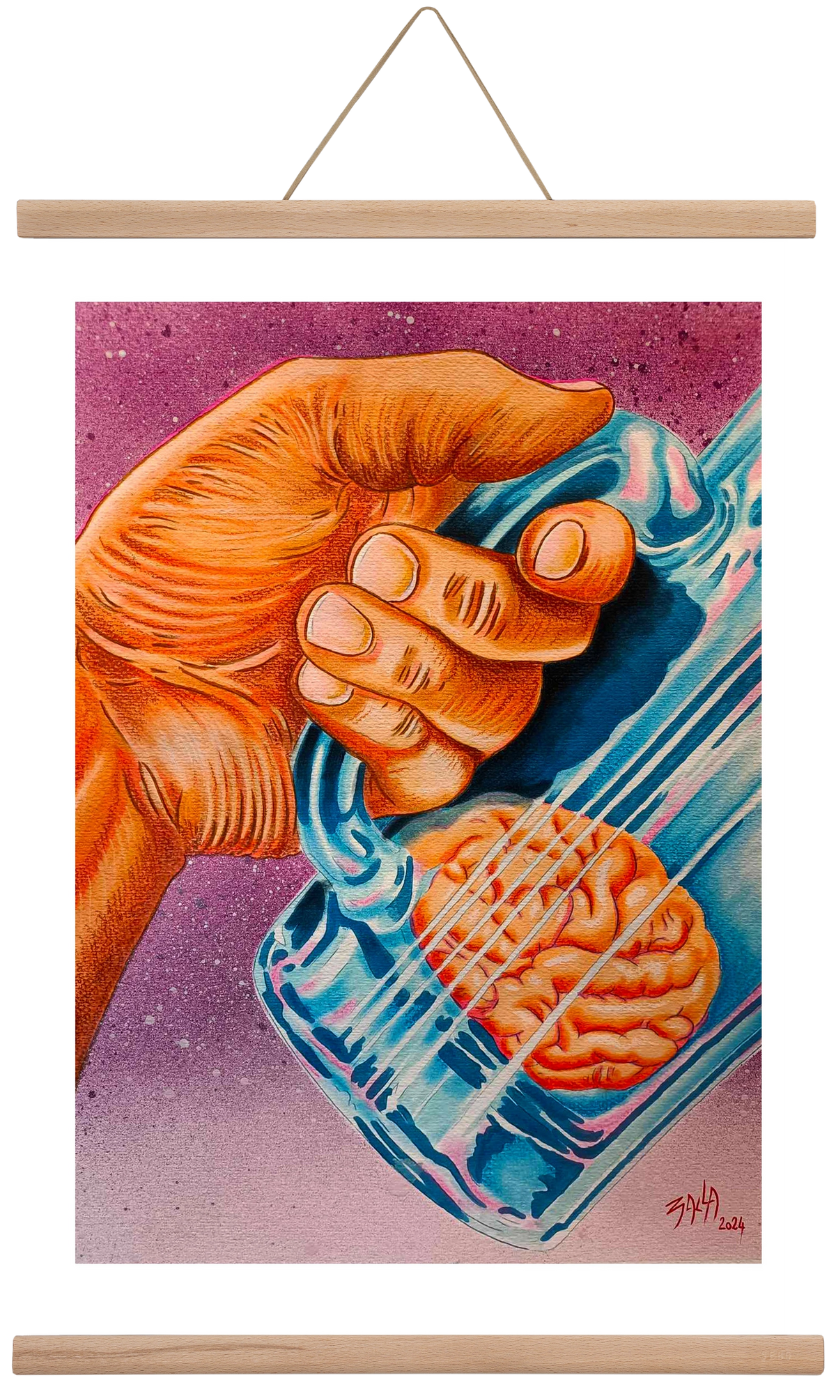 beer, 40x60 cm (40x60 cm), Tölgy akasztó