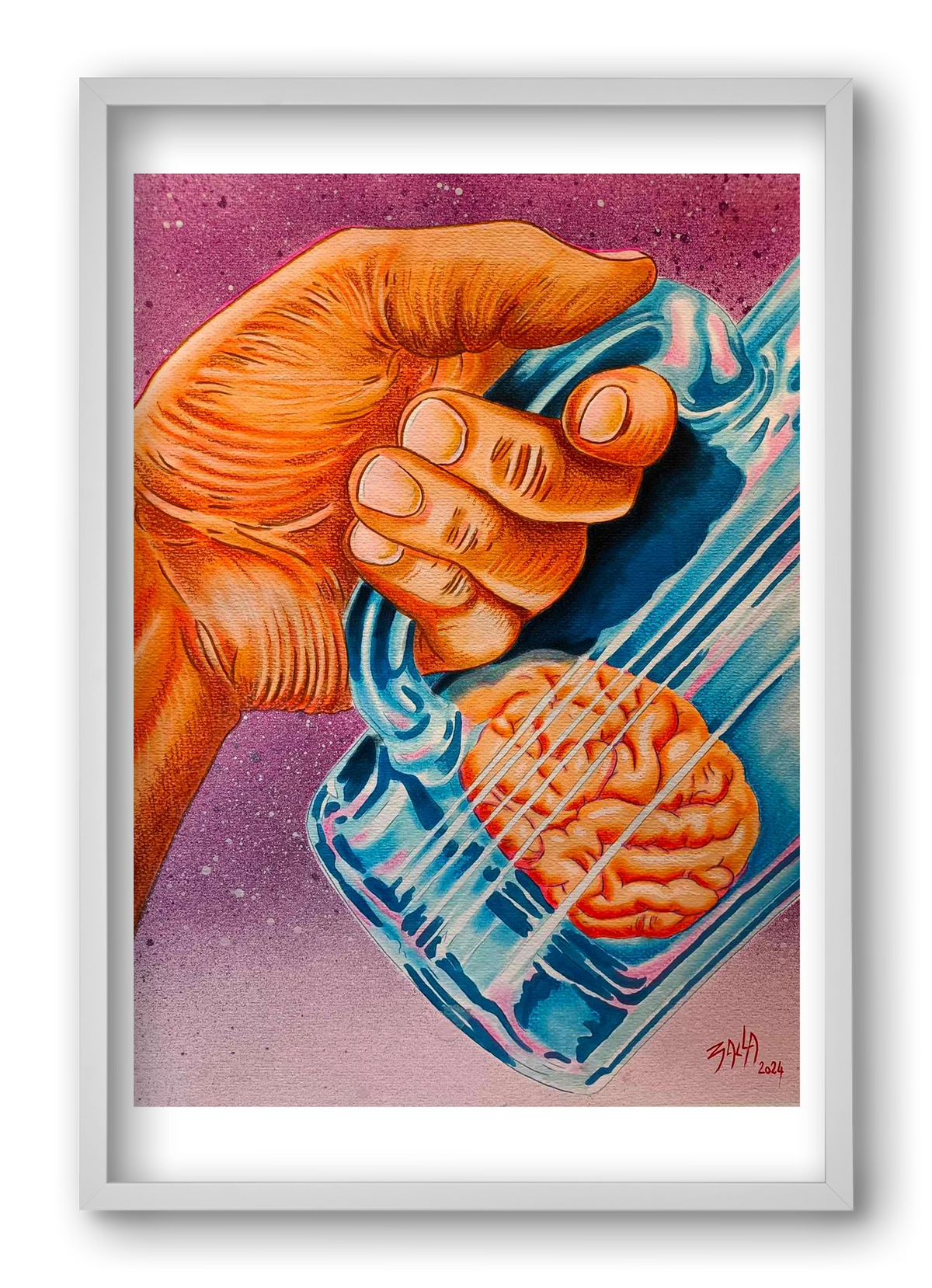 beer, 40x60 cm (40x60 cm), Fehér keret