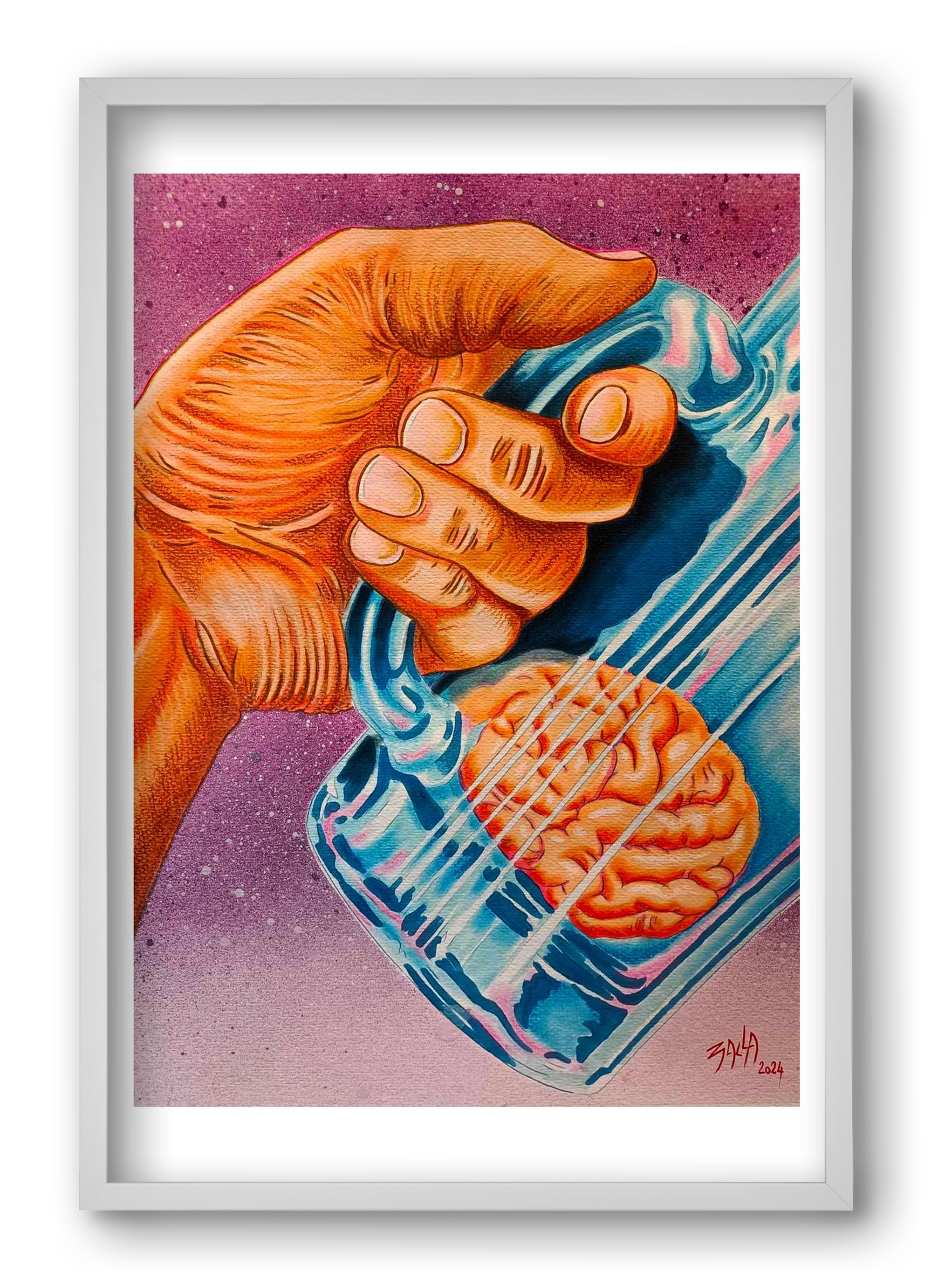 beer, 40x60 cm (40x60 cm), Fehér keret