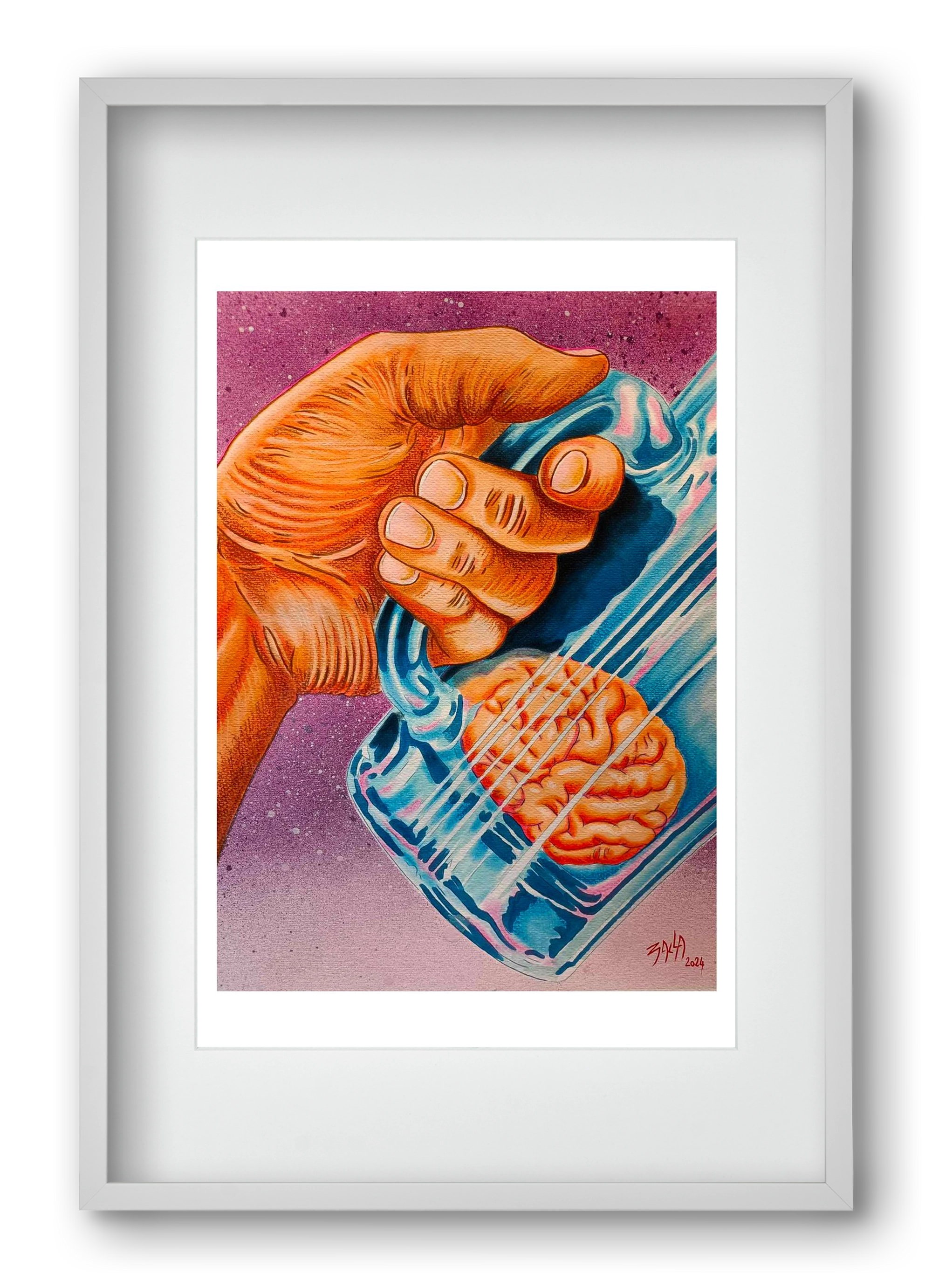 beer, 40x60 cm (30x45 cm), Fehér keret, paszpartuval