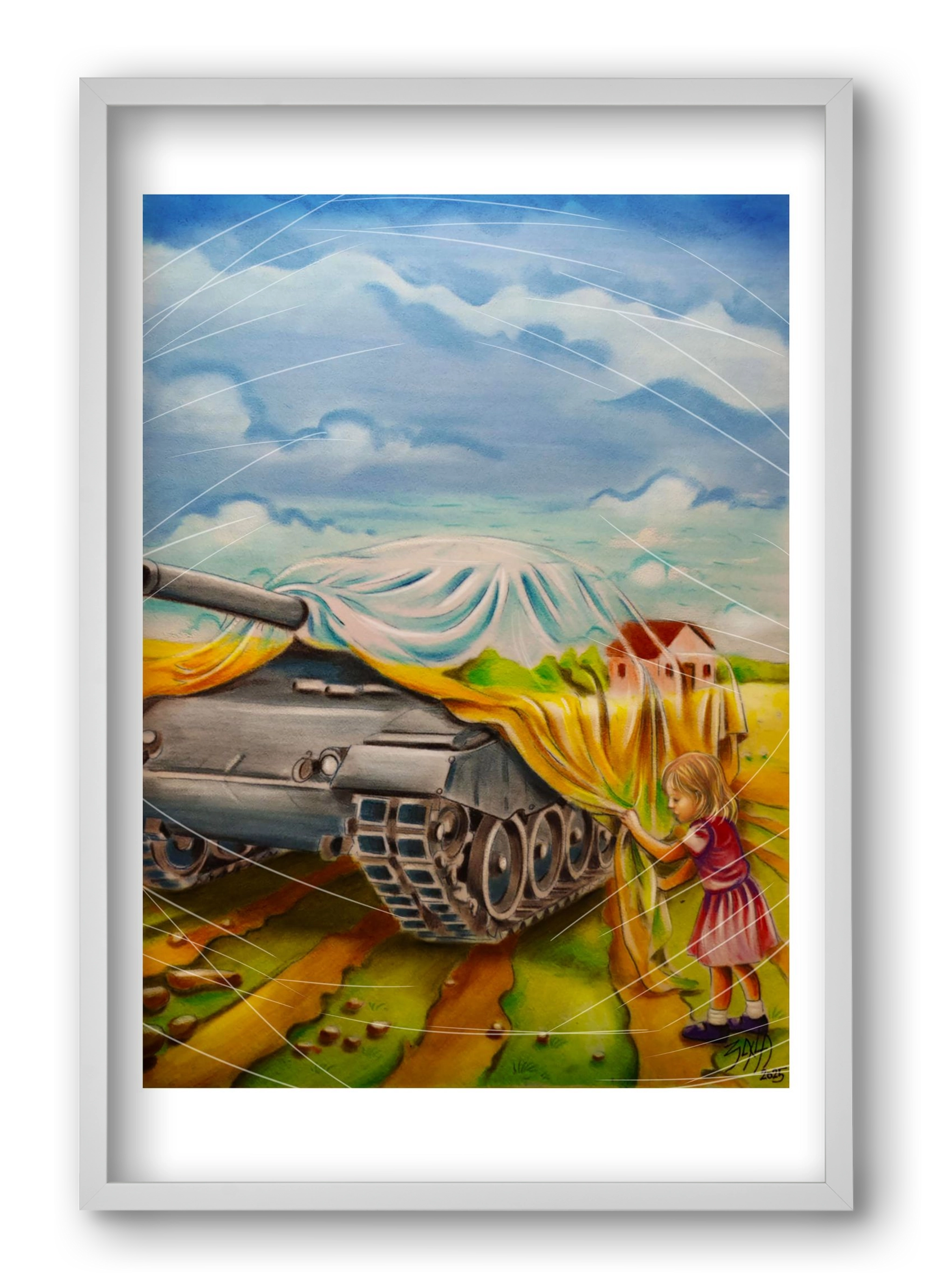 invisible, 40x60 cm (40x60 cm), Fehér keret