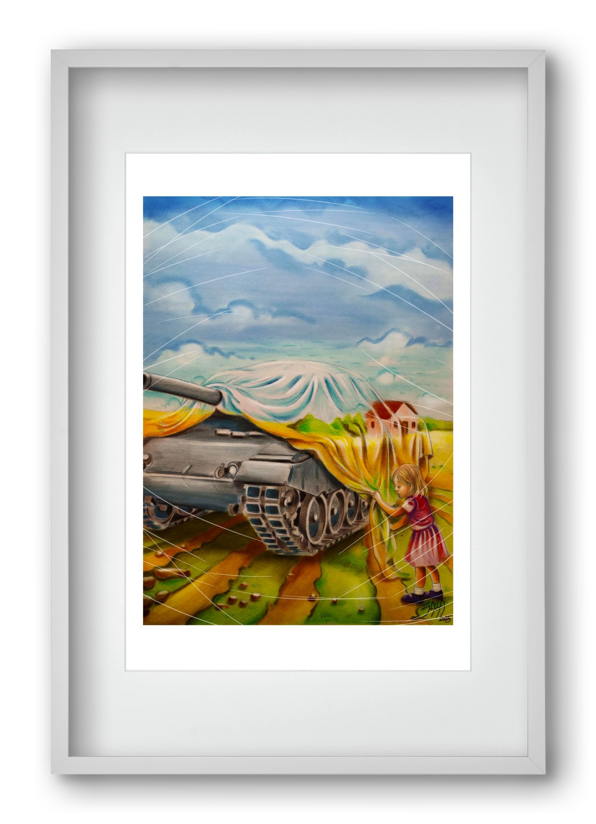 invisible, 40x60 cm (30x45 cm), Fehér keret, paszpartuval