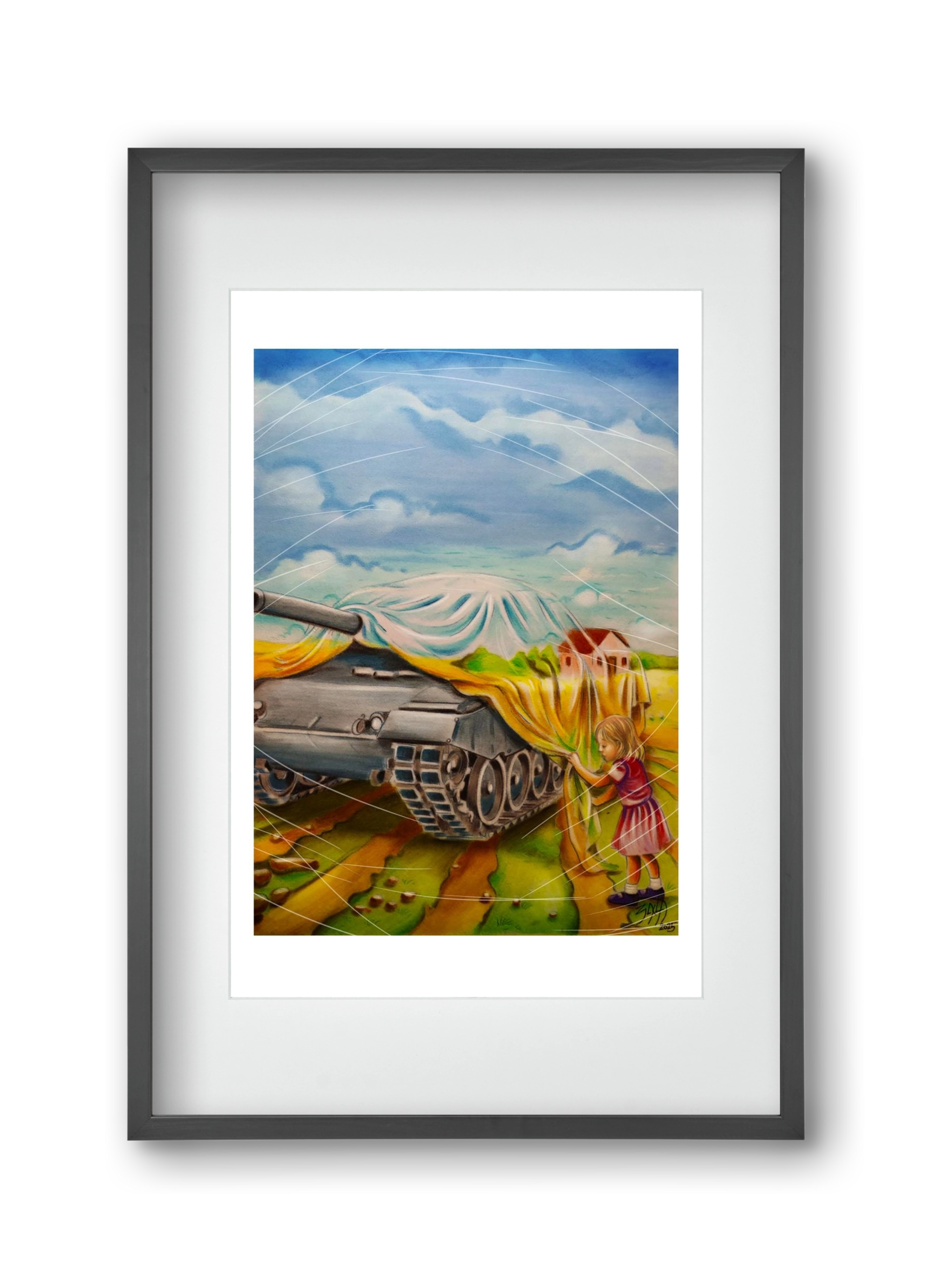 invisible, 30x45 cm (20x30 cm), Fekete keret, paszpartuval